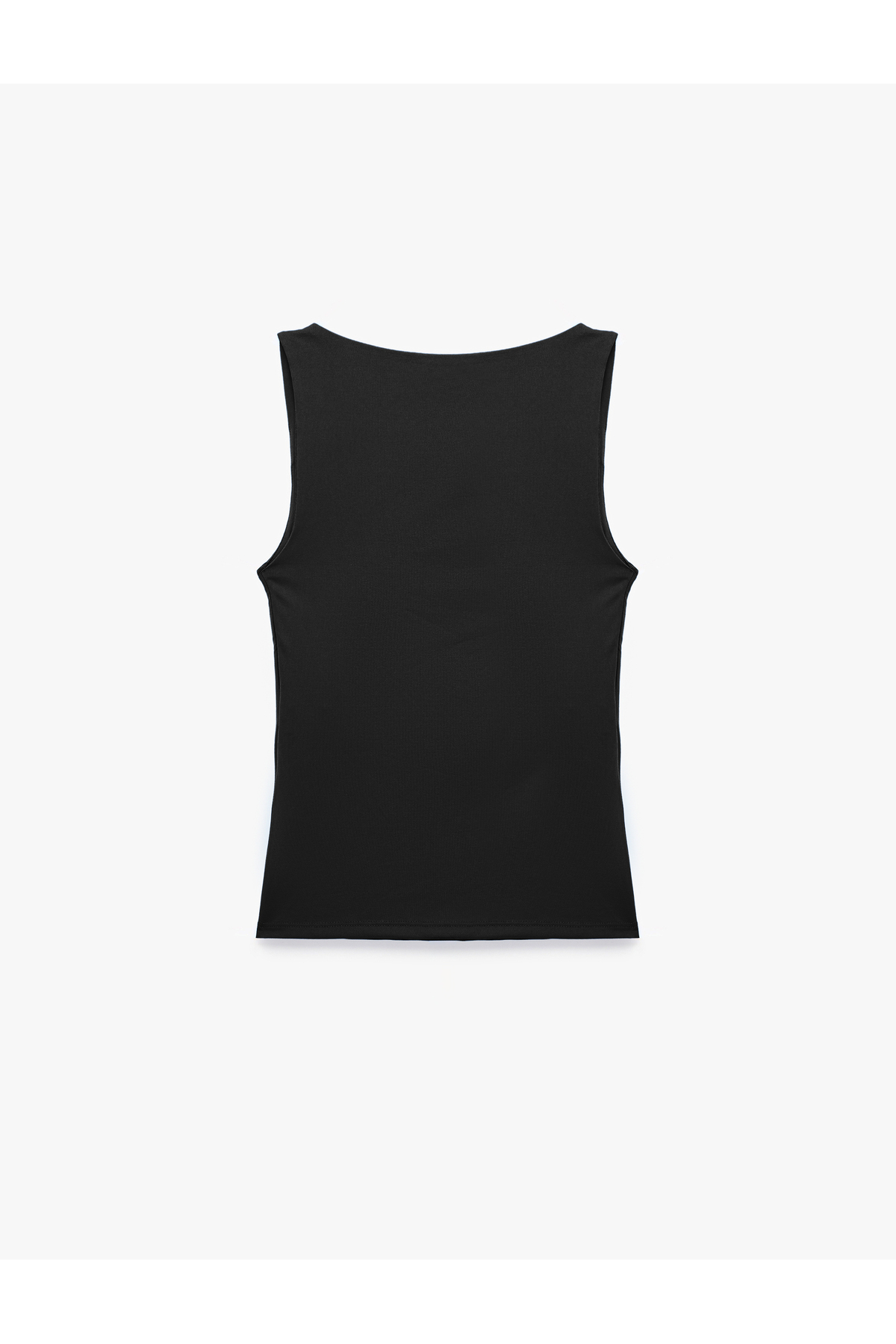 Koton Slim Fit Yuvarlak Yaka Kolsuz Top görsel 4