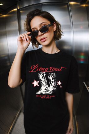 Hira Clothing Kadın Yumuşak Kumaşlı %100 Pamuklu Regular T-Shirt
