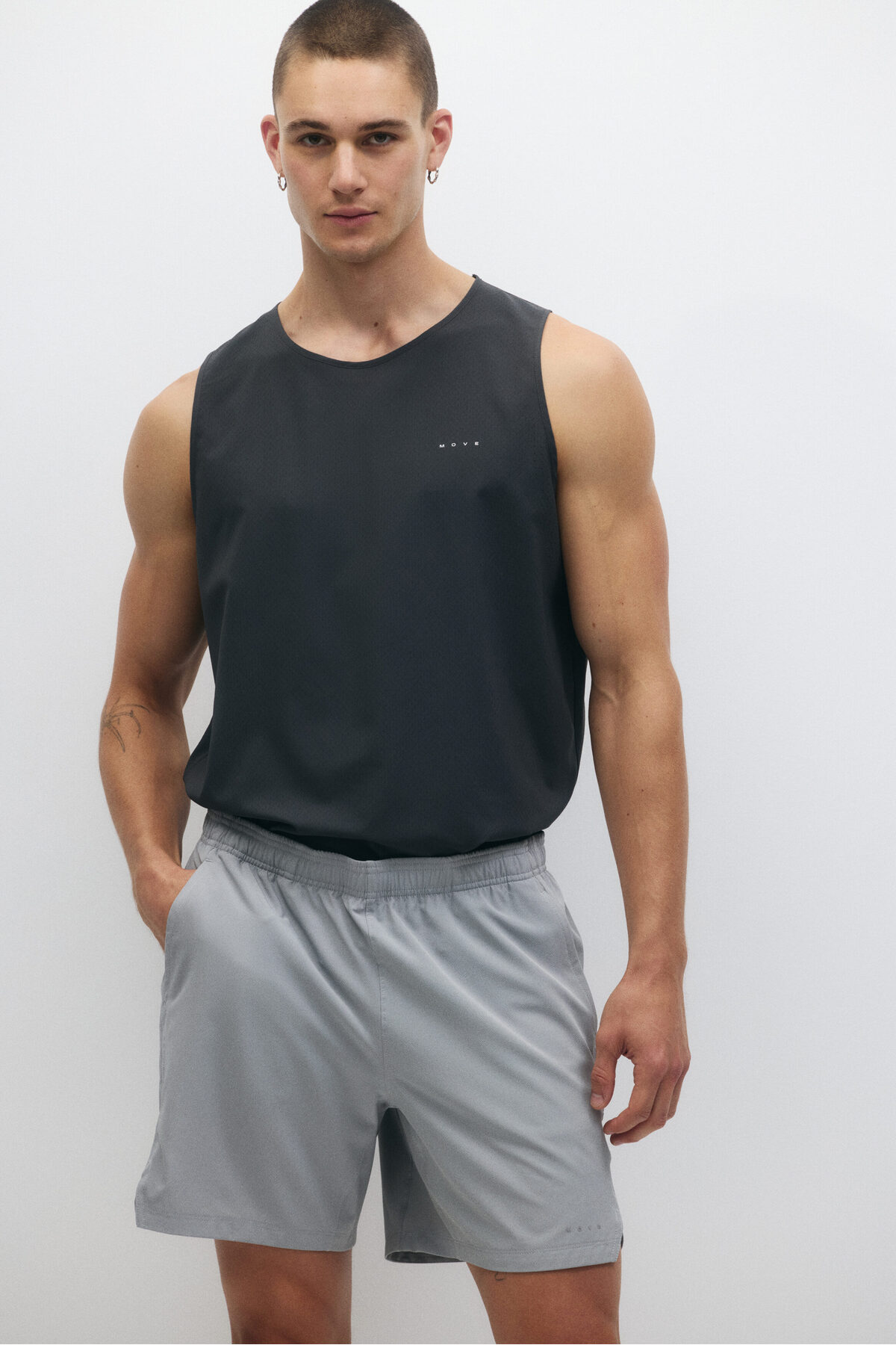 شلوارک ورزشی DryMove™ اچ اند ام شورت ورزشی H&M