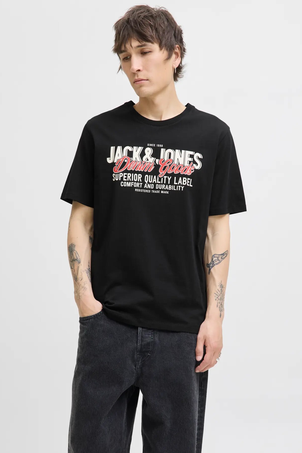 تی شرت مردانه Jjelogo جک اند جونز تی شرت ورزشی Jack & Jones