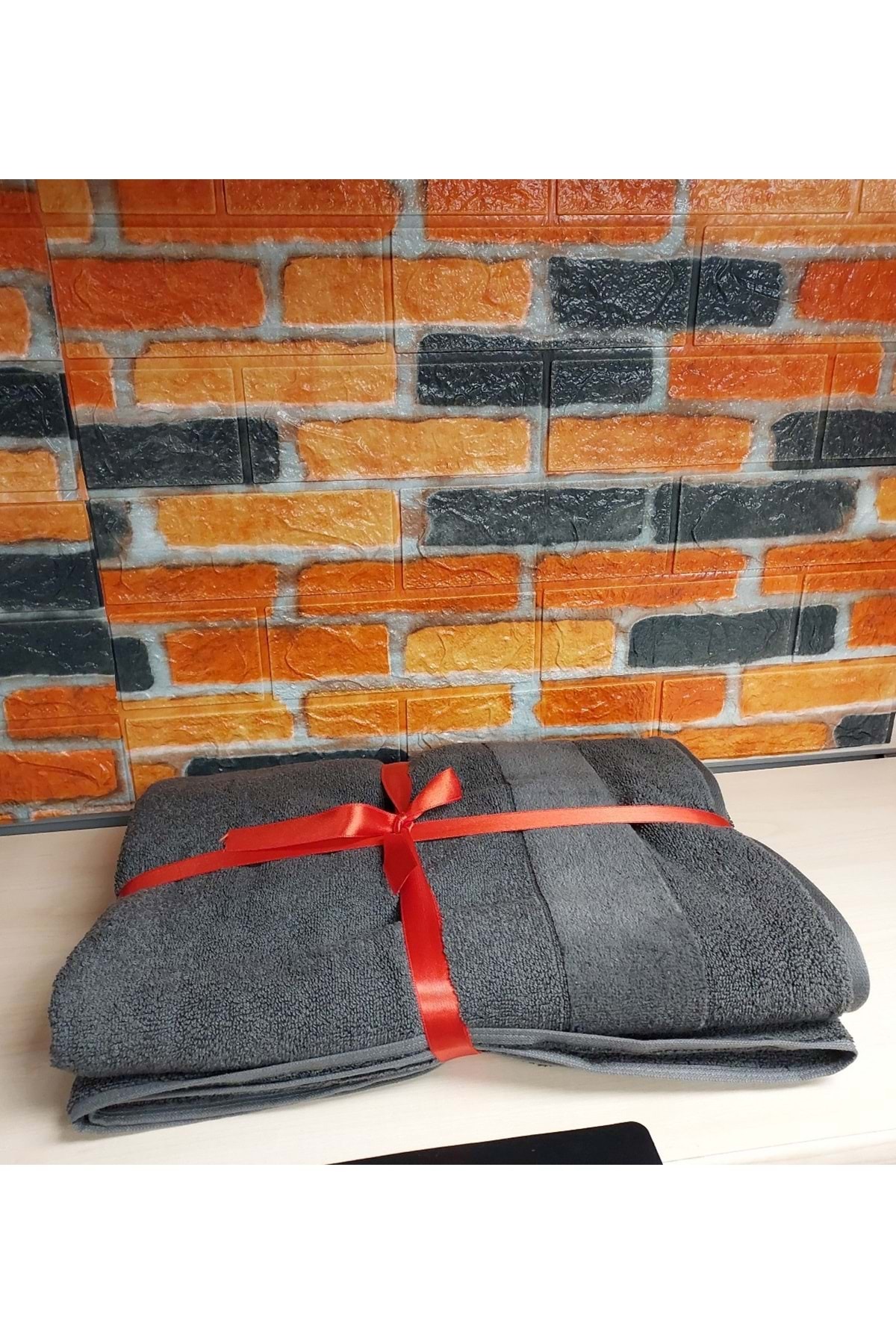 Svv Border Thick and Super Absorbent New Series Bath Towel (76x147) - Smoke Gray