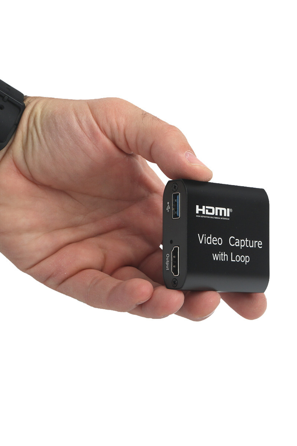 Dark HDMI 4K Capture Card, HDMI+USB Çıkışlı, Mikrofonlu Canlı