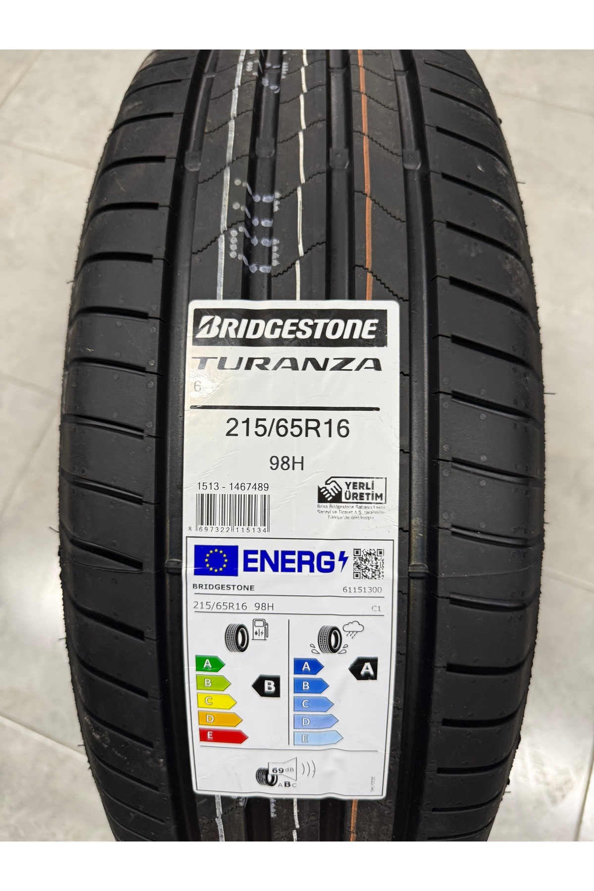 Bridgestone / 215/65R16 (TURANZA 6) 2026 YAZ LASTİĞİ (1 ADET