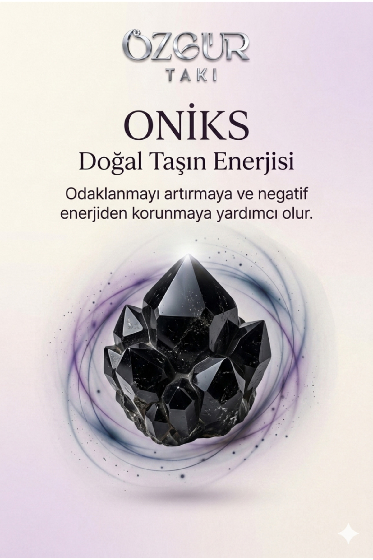 Kişiye Özel İsimli Mat Oniks Doğaltaş Dizili 925 Ayar Gümüş Kolye - 40 cm