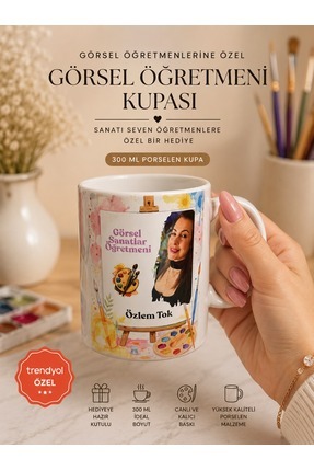 poyraz-baskilab Kişiye Özel Görsel Öğretmeni Kupası | Fotoğraflı Öğretmen Kup...