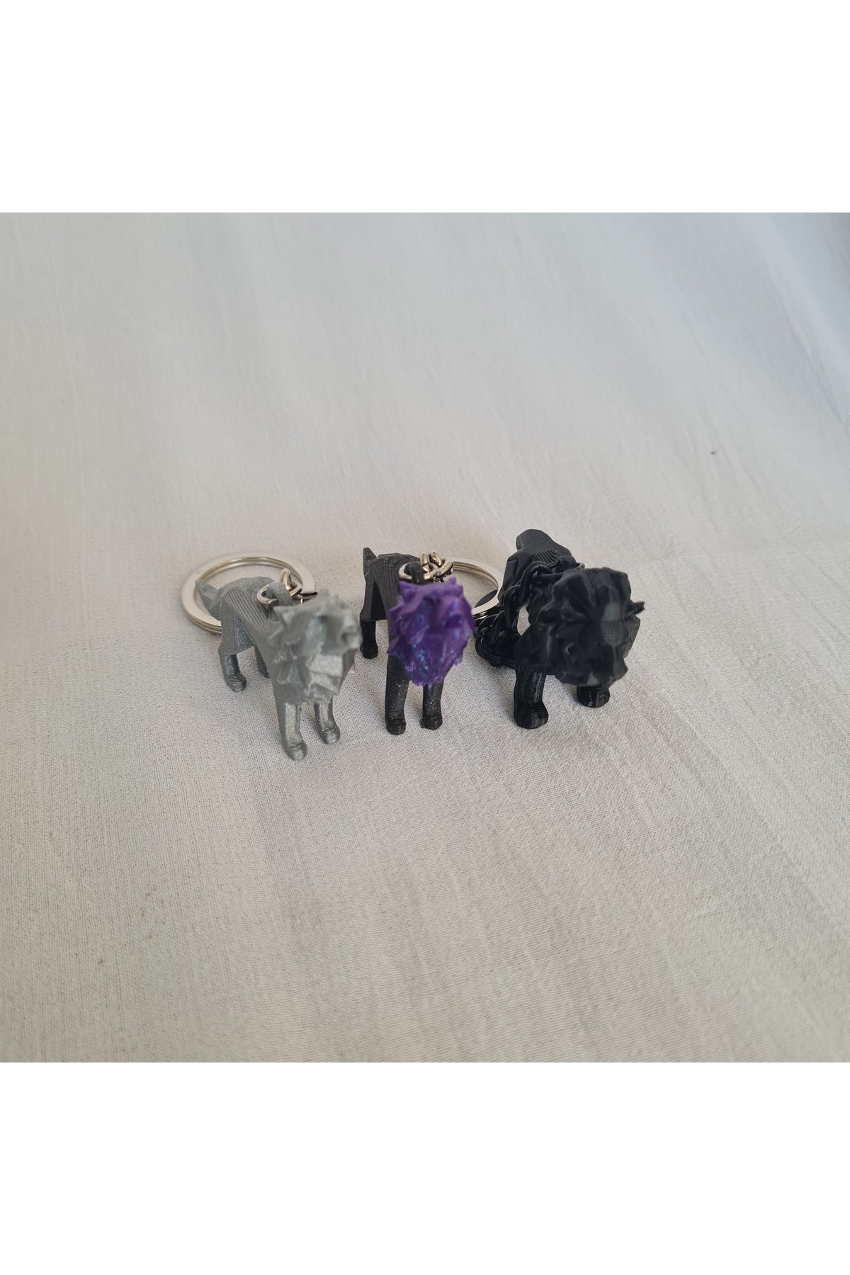 Vahşi Hayvanlar Serisi 3D Tasarım Anahtarlık Ve Çanta Süsü - Aslan
