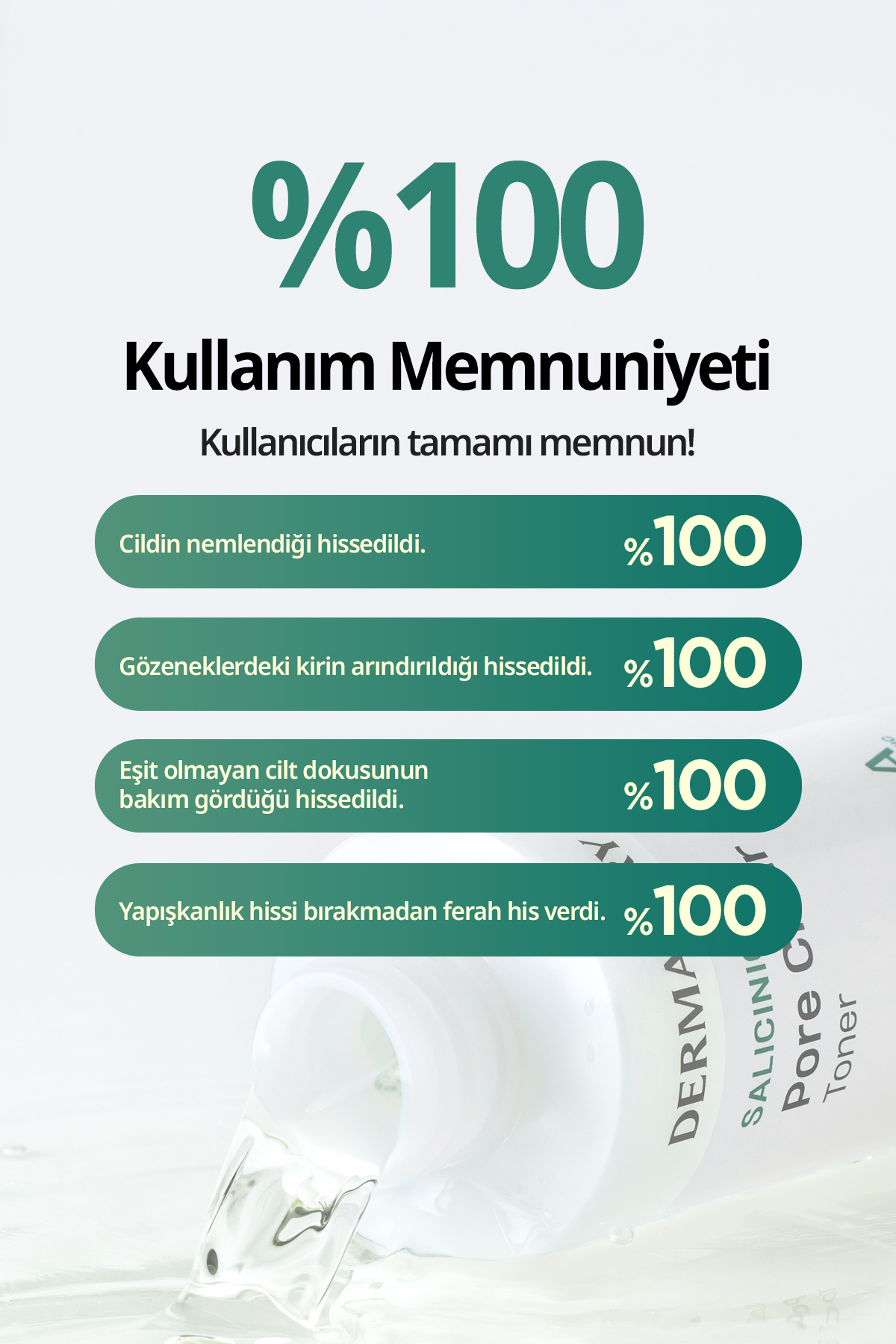 SalisilikAsit İçeren Fazla Yağı Arındıran Gözenek Karşıtı Tonik Salicinic Pore Clear Toner — 9686 — تصویر 7 از 9