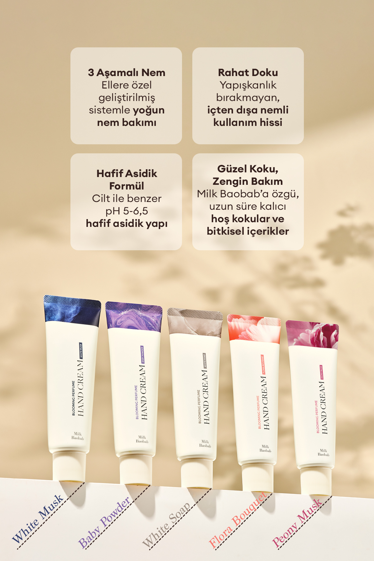 Yaşlanma Karşıtı YumuşatıcıParfümlü El Kremi Blooming Perfume Hand Cream (Flora Bouquet) — 9516 — تصویر 5 از 9