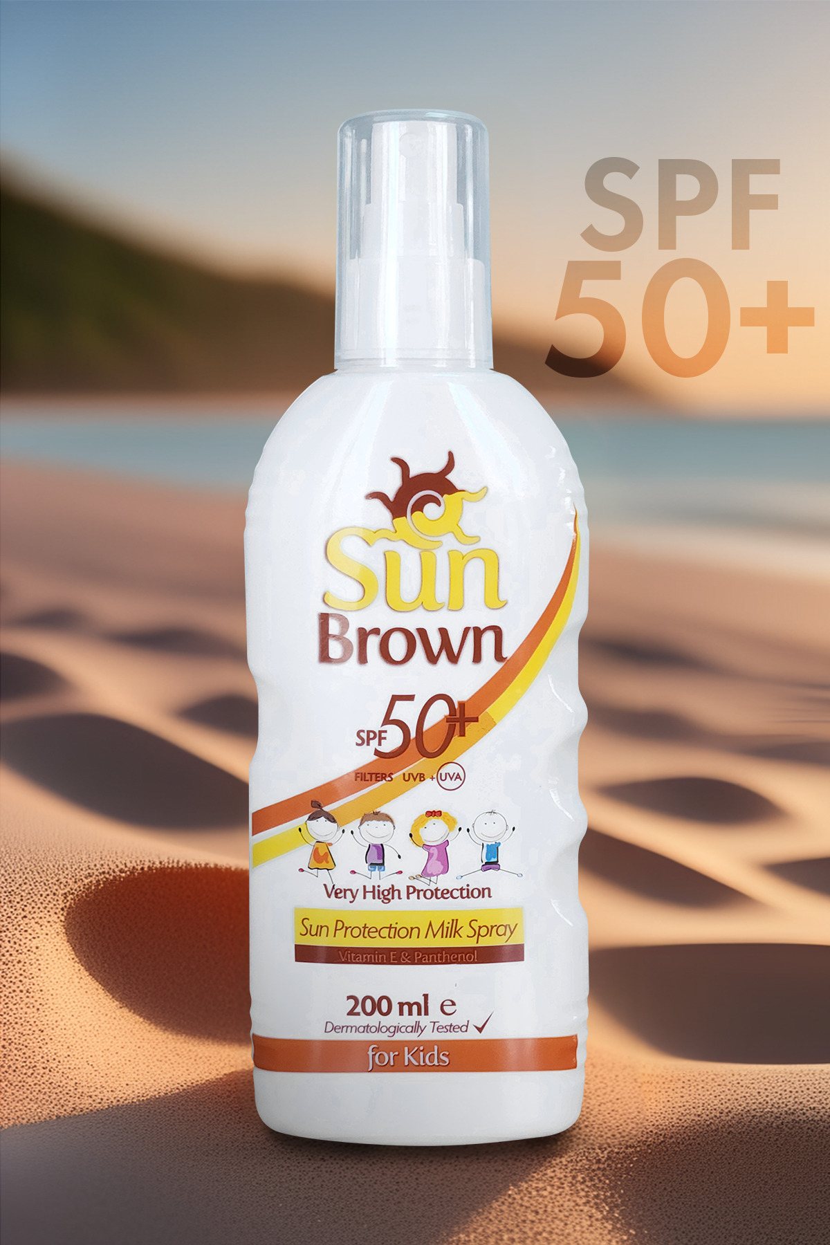 Spf 50 Çocuklar Için Hassas Güneş Koruyucu Vücut Spreyi 200ml — TR8697869090529 — تصویر 4 از 8
