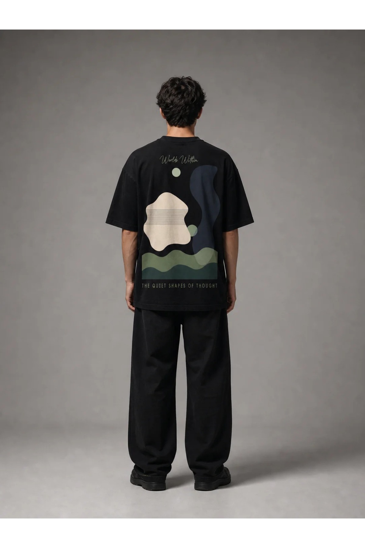 ZAVIXO Unisex Oversize Printed T-Shirt Modern Urban Look