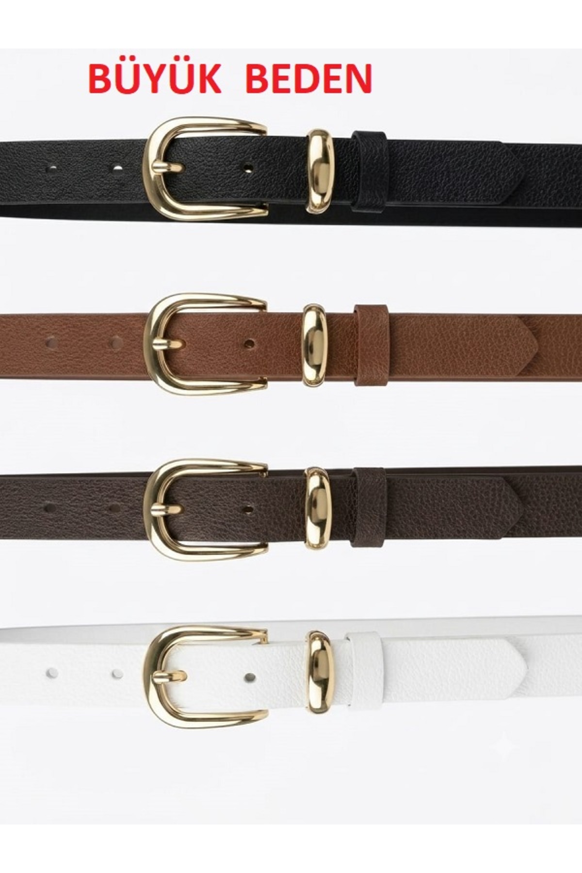 Women's Belt Plus Size Casual Buckle Bridge Detailed