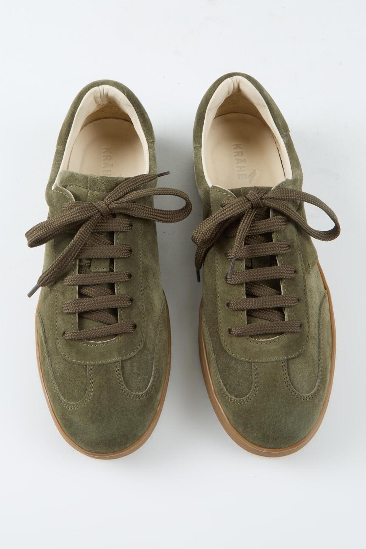 Calijero Erkek Hakiki Deri Bağcıklı Haki Sneakers — رنگارنگ TYC58EB18910A8B8B71BBF200 — تصویر 7 از 7