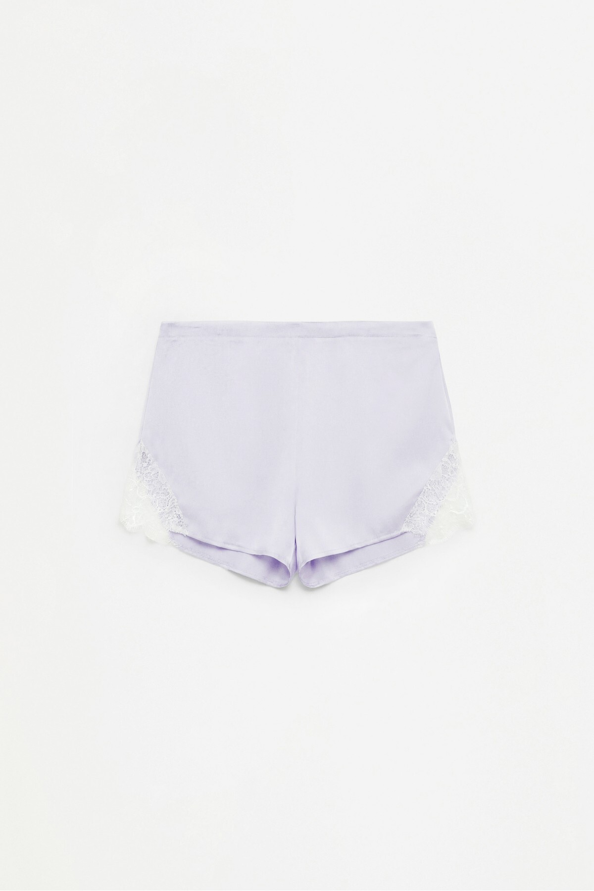 Lace satin shorts