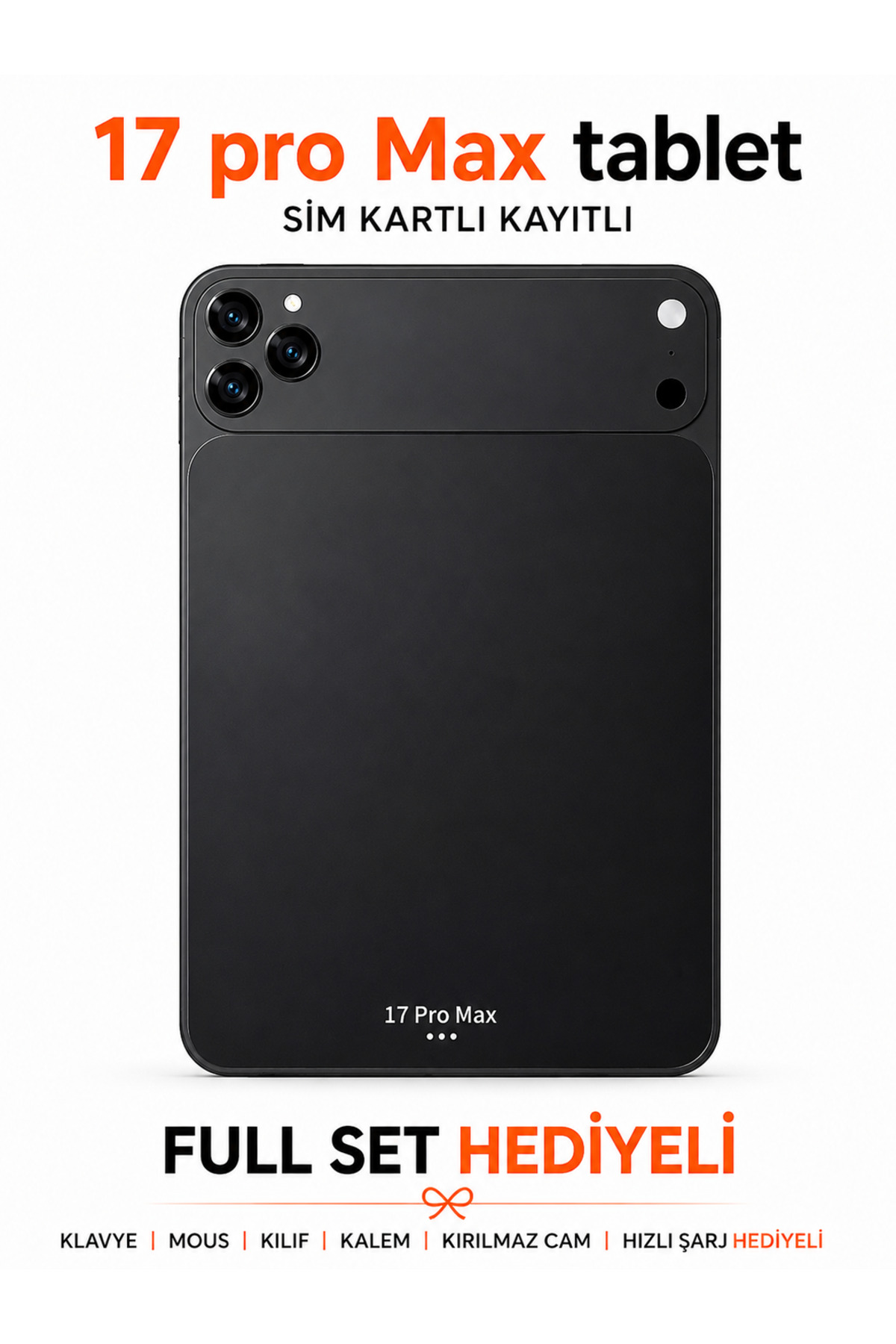 asf teknoloji 17 ProMax 10inch Sim Kartlı Kayıtlı-Klavye+Mous+Kalem+Kılıf Hediyeli