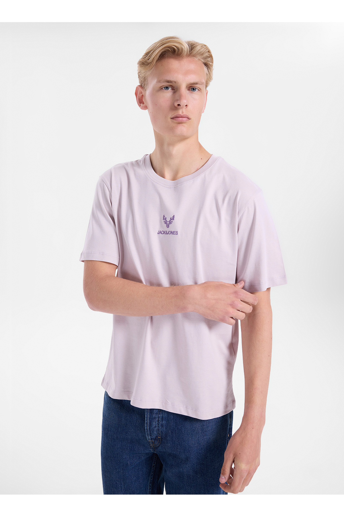 تی شرت مردانه طرح یاسی کد 12307781 JORWILDLIFE TEE CREW BSS26 جک اند جونز تی شرت Jack & Jones