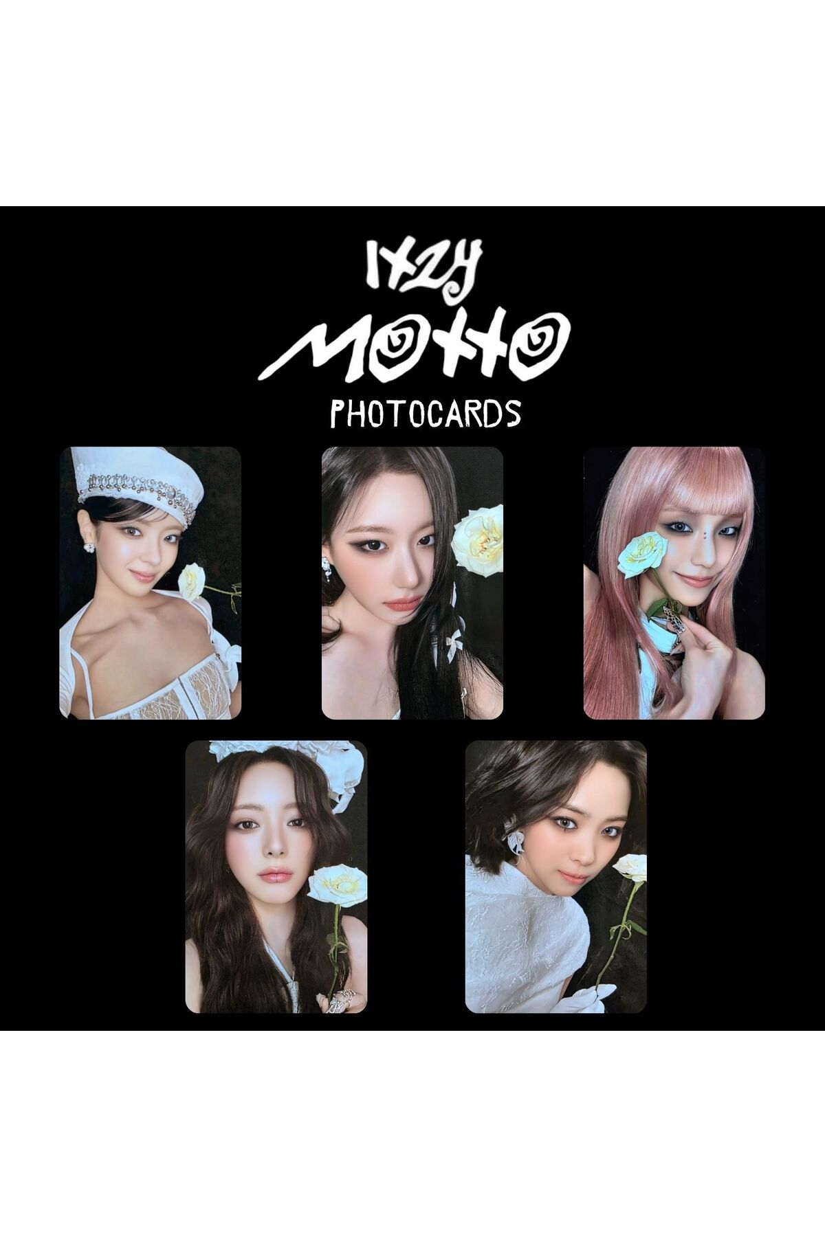 Kpop Dünyasi ITZY '' Motto '' Photocards Set Photobook B - Fiyatı
