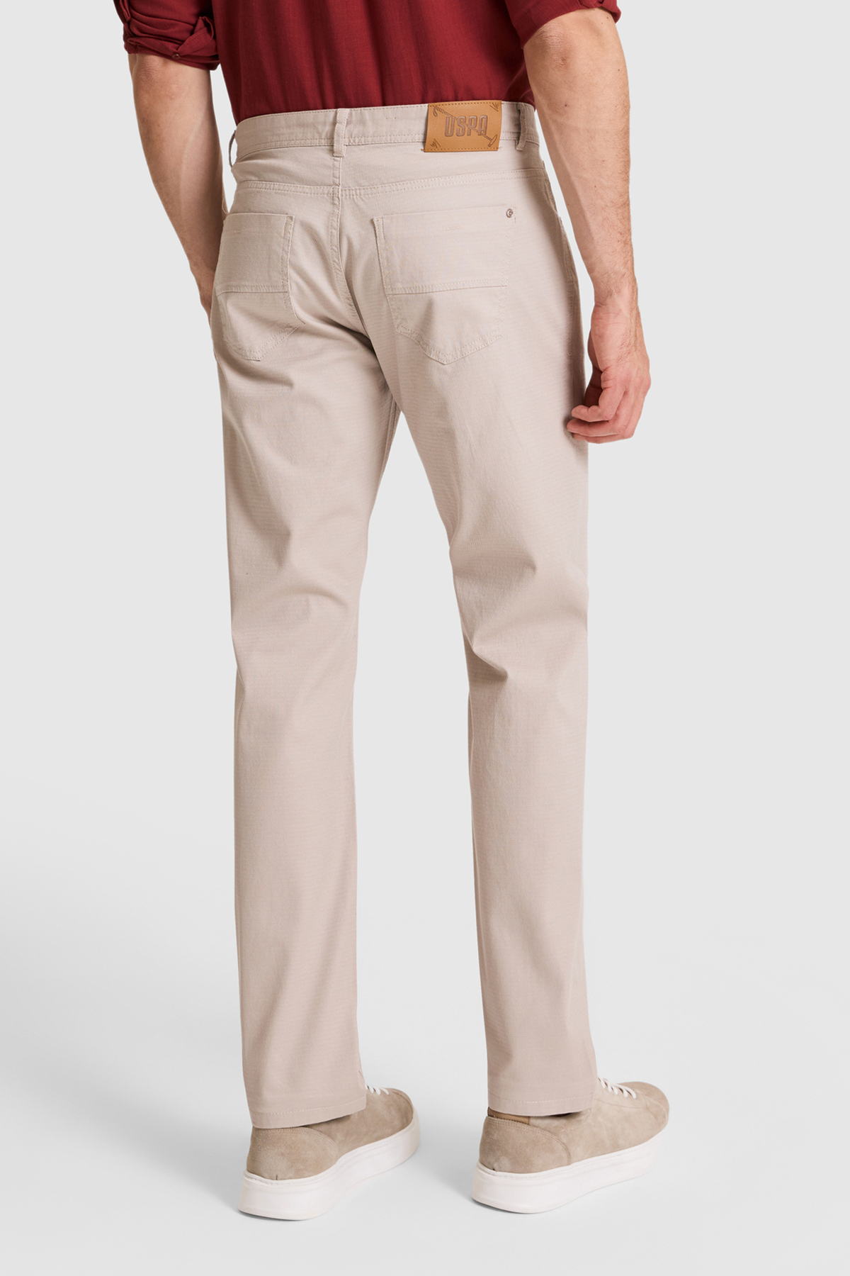 Erkek Regular Fit Taş Kanvas / Chino Pantolon 50322308-VR049 — خاکستری — تصویر 5 از 7