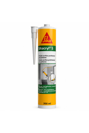 Sika Sikacryl®-300 S Ekstra Silikonize Mastik (Koli 24 x 500 gr) (Beyaz)