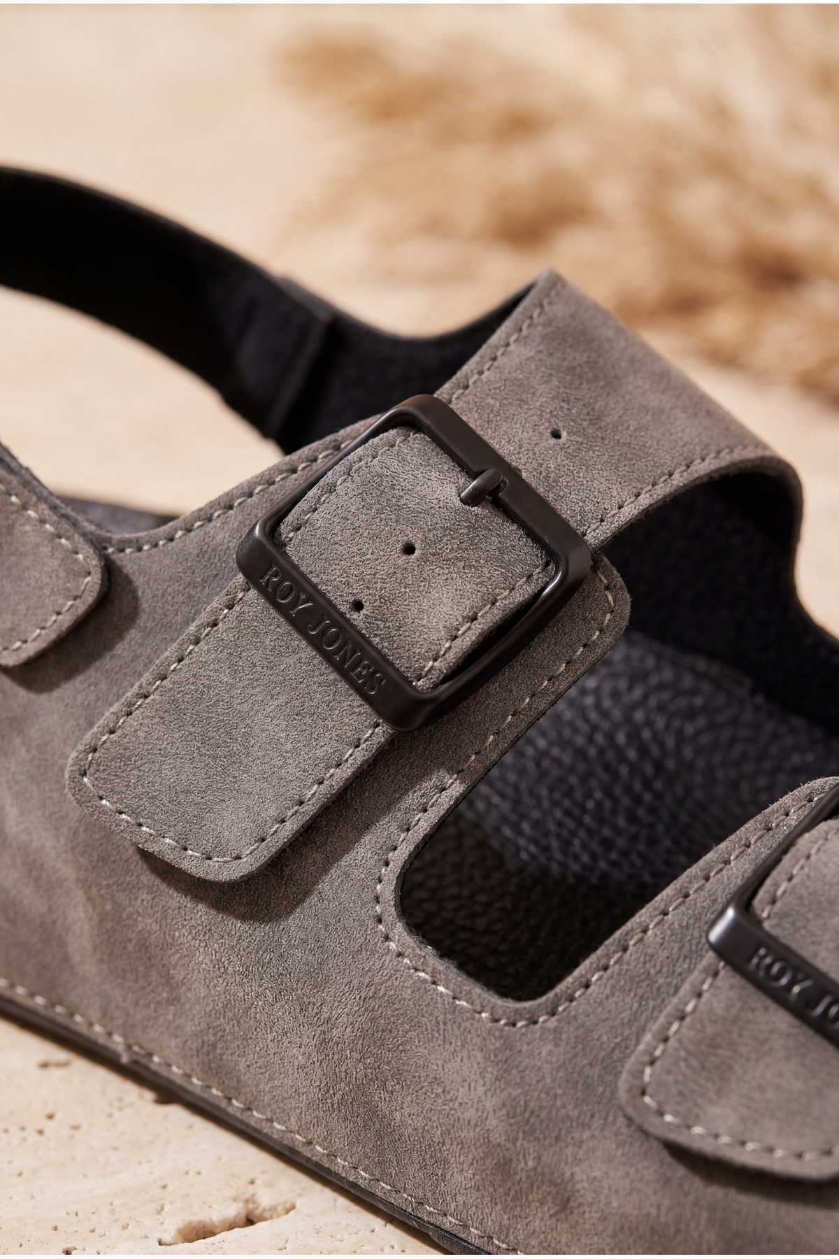 Shoebuo Erkek Sandalet Terlik Çift Tokalı Anatomik Taban Rahat Günlük Yazlık Premium Şık Tasarım görsel 5