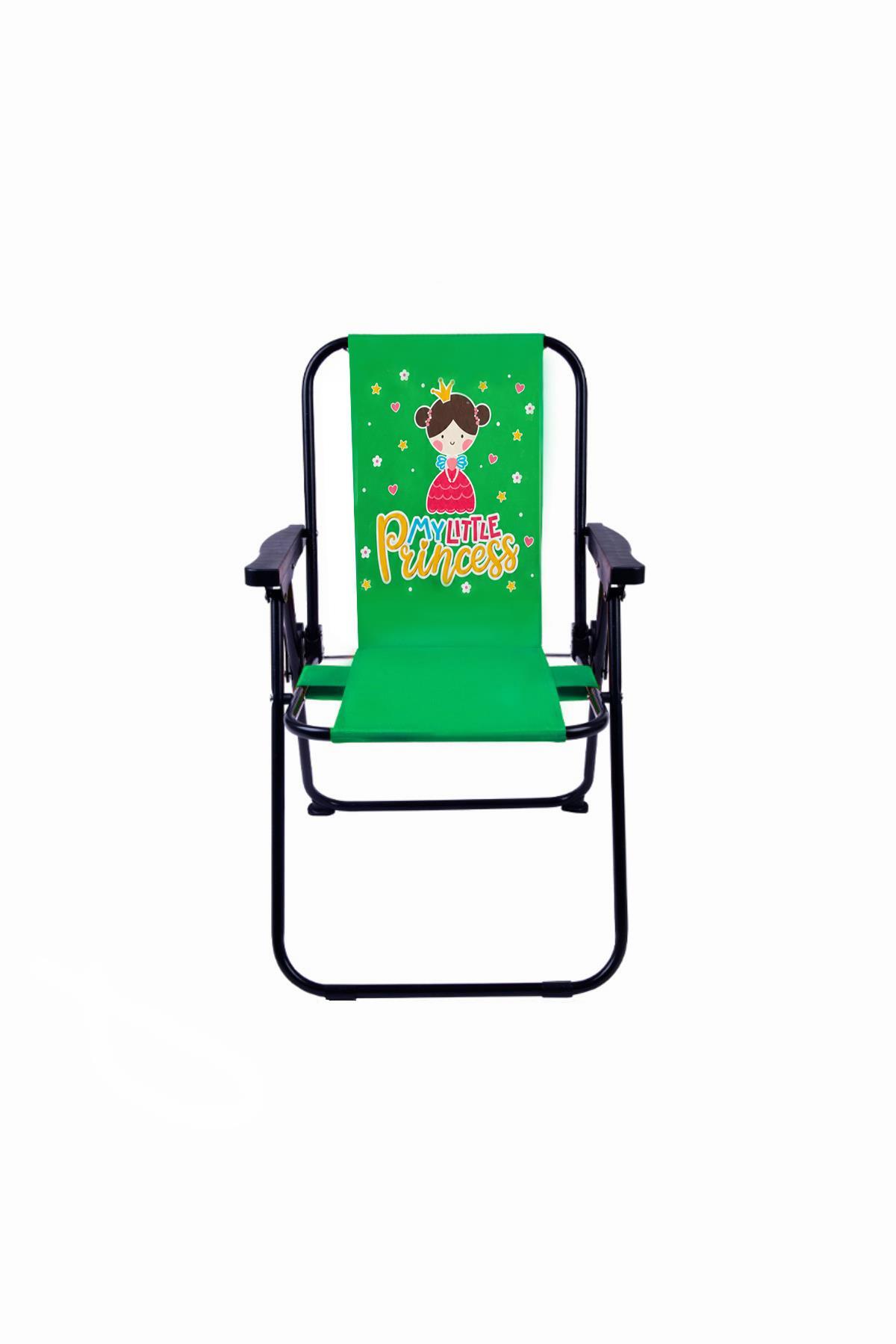 MyLittle Princess 2-6 Years - LUXURY Kids' Picnic Chair-Mini Camping Chair-GREEN
