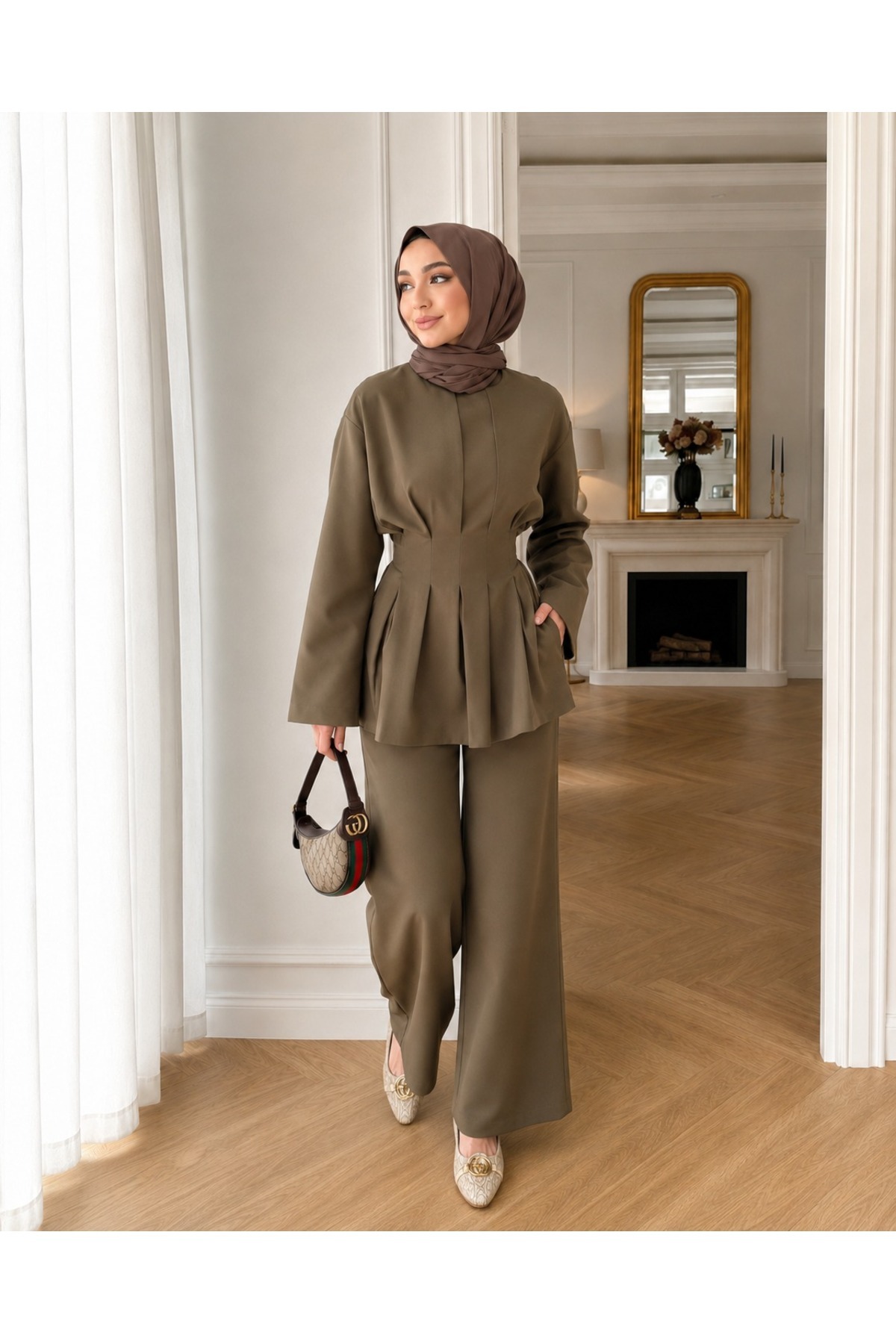 unika boutique Kadın Tesettür Takım Alt-Üst İkili Takım görsel 3