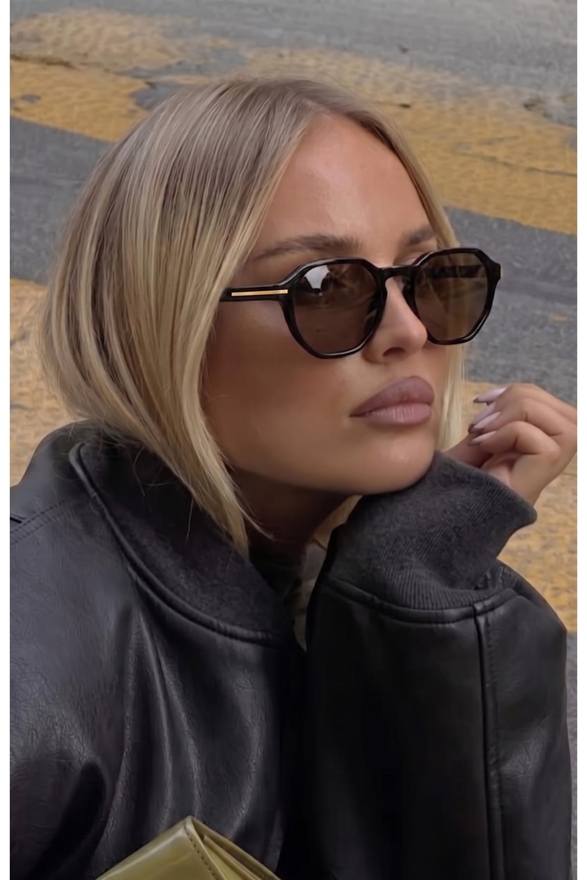 Koi Eyewear Marilyn Siyah Çerçeve Nude Cam UV400 Gözlük görsel 4