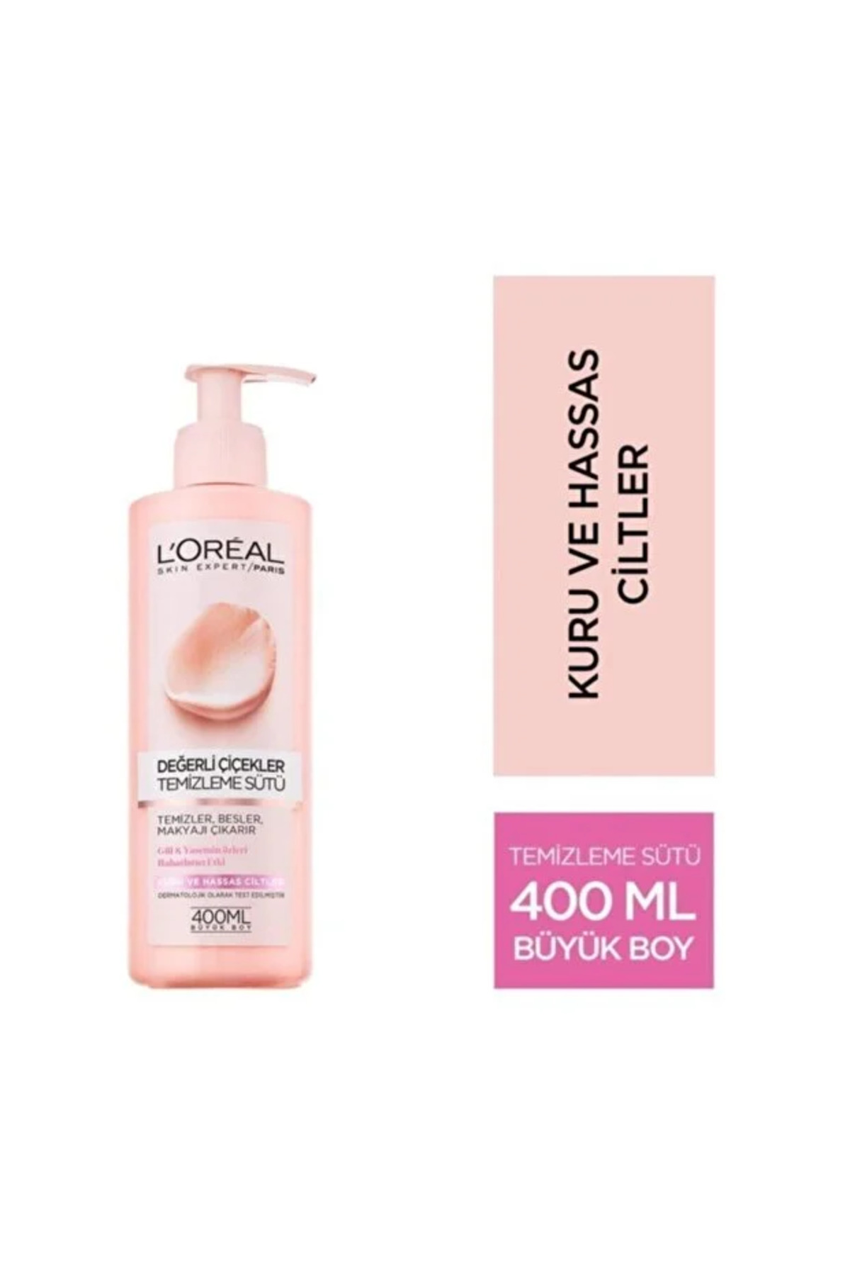 Loresse Değerli Çiçekler Kuru ve Hassas Ciltler Için Yüz Temizleme Sütü 400 ml — 44934