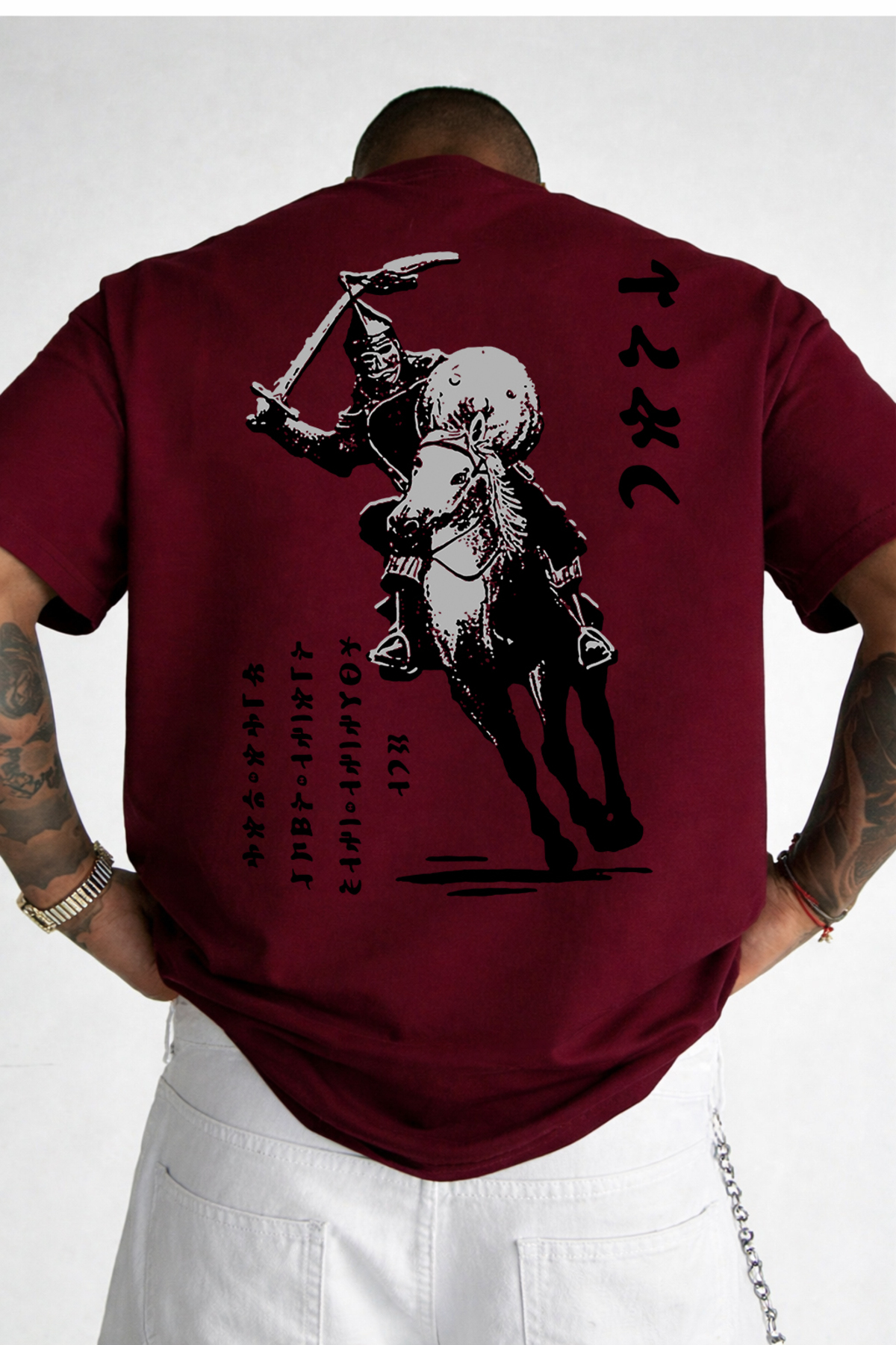 VEK Kuman Savaşçı Özel Tasarım Oversize T-Shirt %100 Pamuk