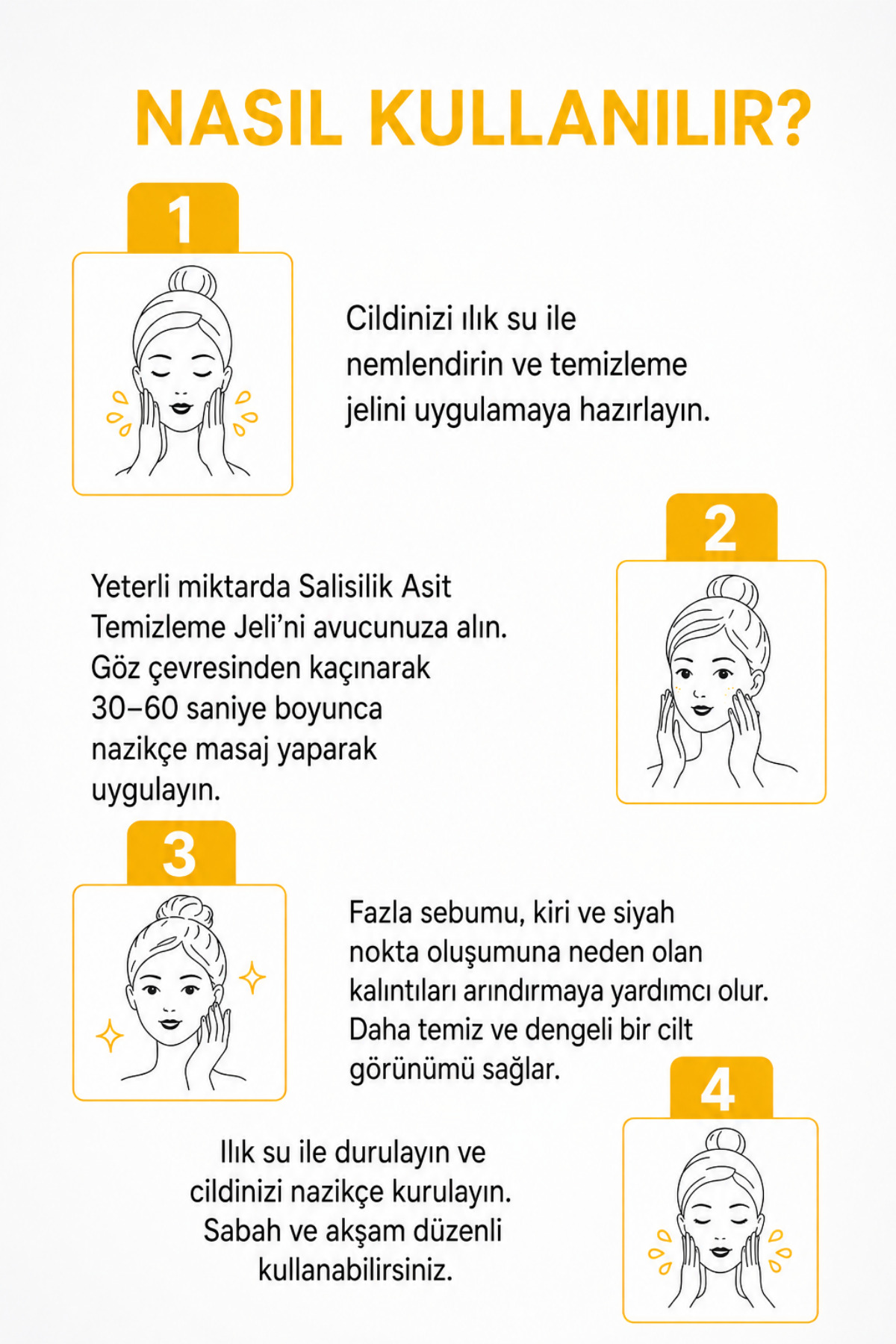 Yağlı Ve Karma Ciltler İçin Siyah Nokta Karşıtı Salisilik Asit Temizleme Jeli 200 ml — LONA-SAJ-200ML — تصویر 5 از 6