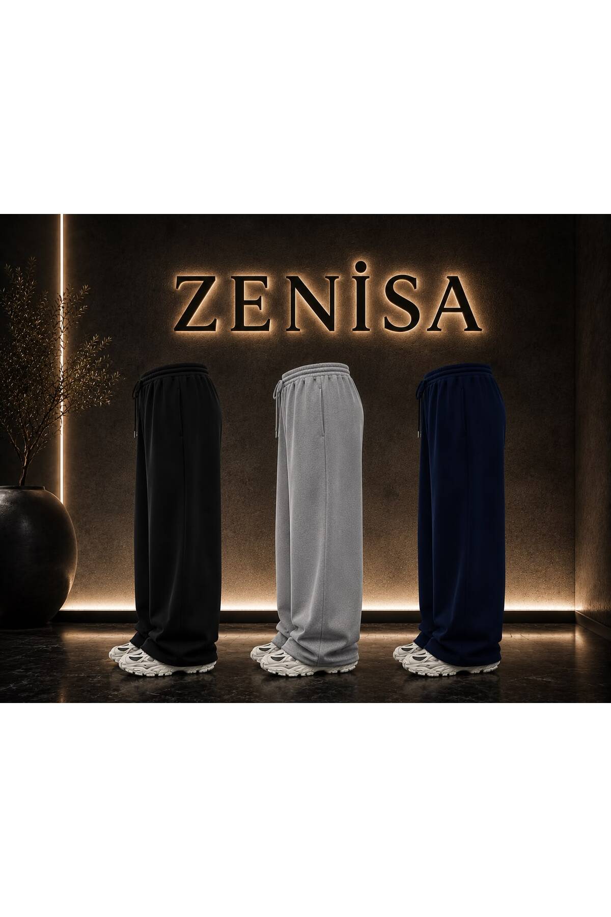 ZENİSA 3'LÜ Baggy Eşofman Siyah+gri+lacivert görsel 3