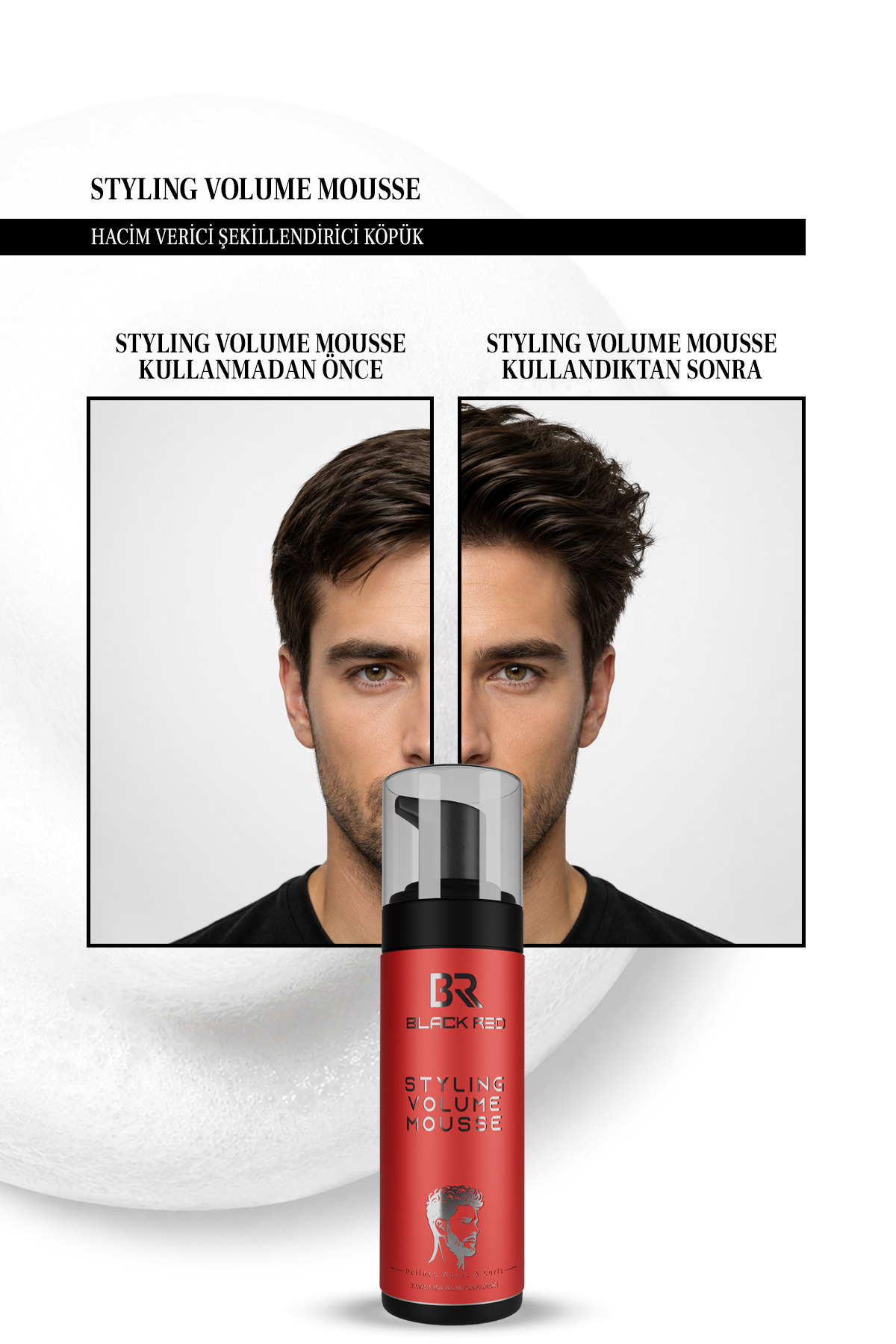 Styling Volume Mousse 150 ml Hacim Veren Bukle Belirginleştirici Saç Şekillendirici Köpük — BR152.01.0842 — تصویر 4 از 4
