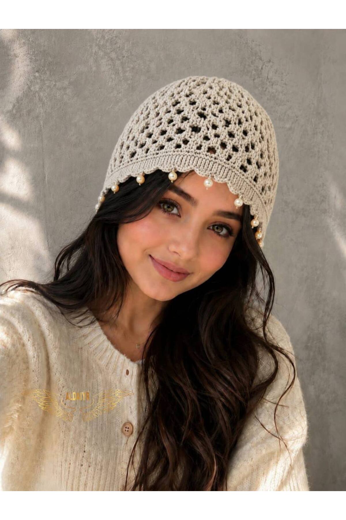 ALDAIYR File Örgü Bandana, Şık Bohem Yazlık Bere