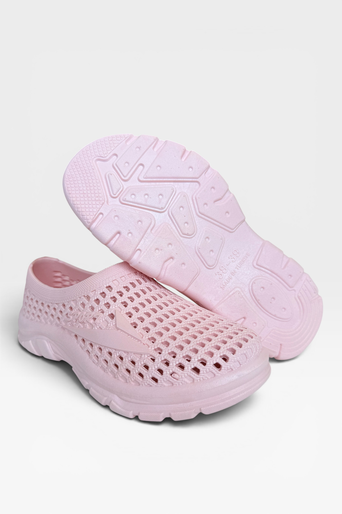 Liger Unisex Yazlık Çok Amaçlı Havuz Plaj Bahçe Anatomik Yumuşak Taban Günlük Ayakkabı PEMBE görsel 6