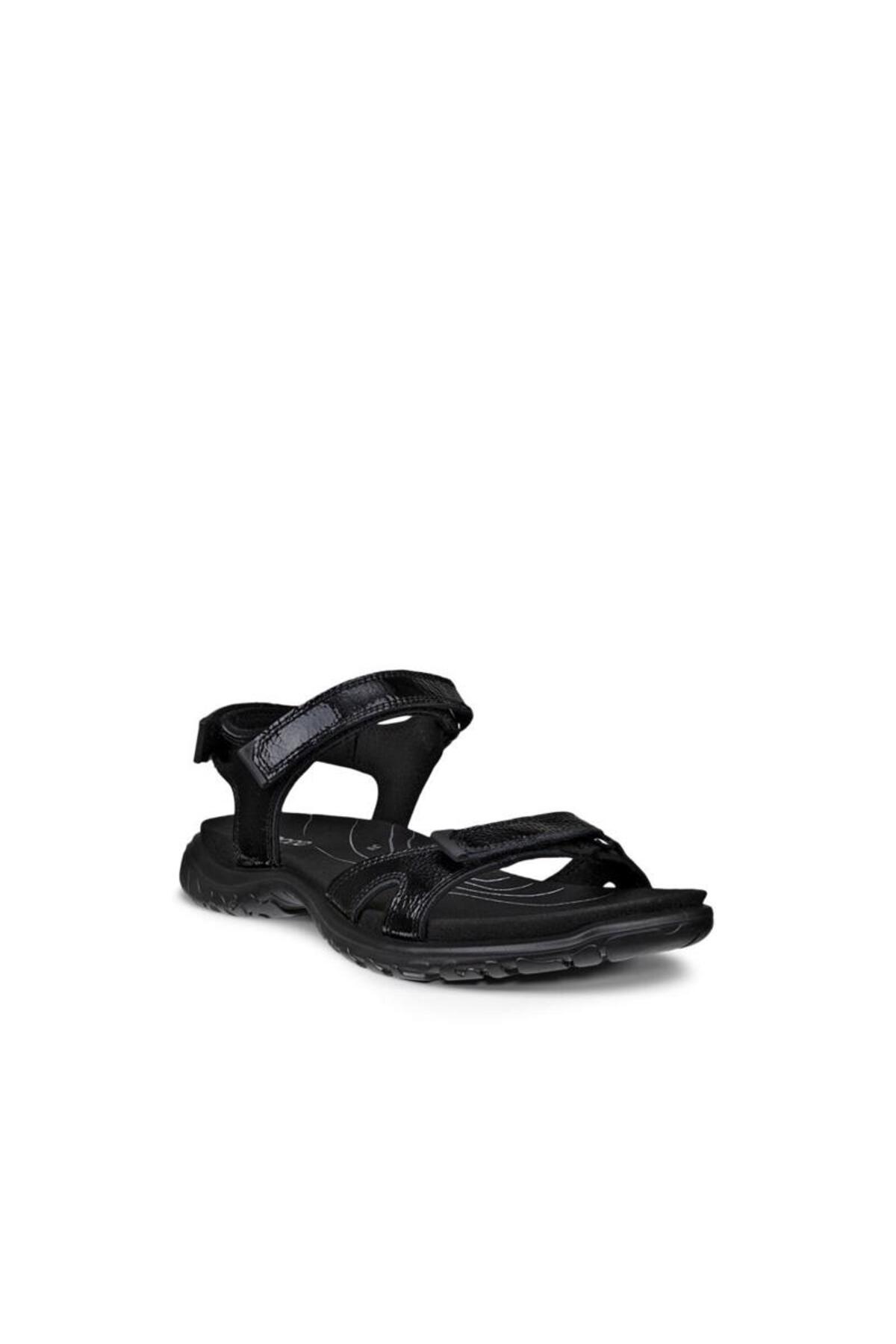 Ecco Offroad Roam Kadın Siyah Deri Sandalet görsel 4