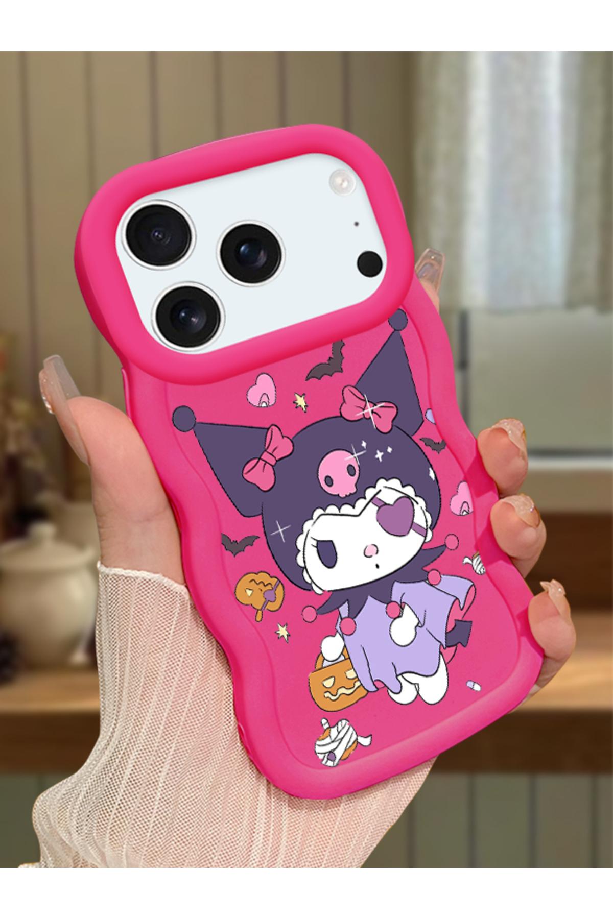 iPhone 17 Pro Max Compatible Case Camera Protector Red Silicone Couple Phone Case Cartoon Pattern