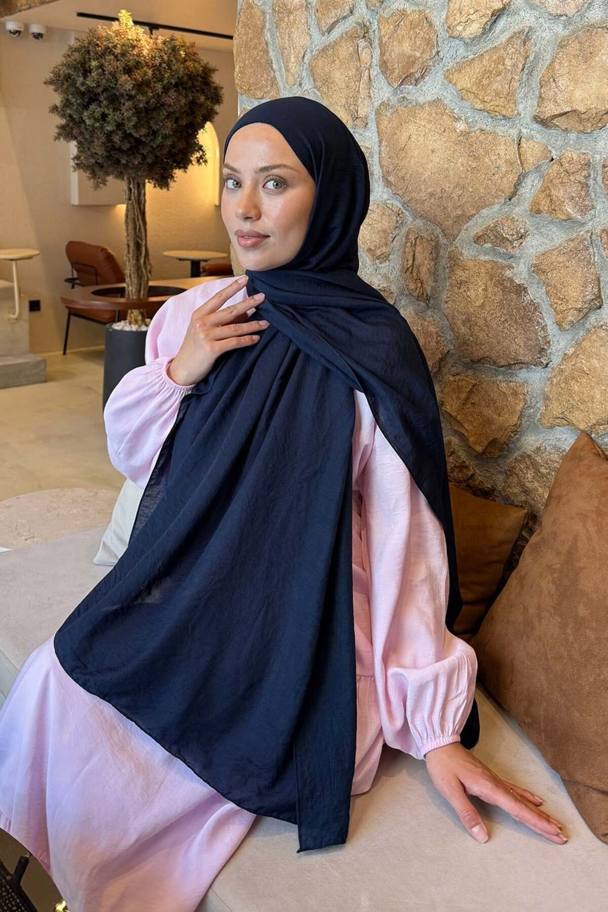 lamelif Rami Şal Lacivert