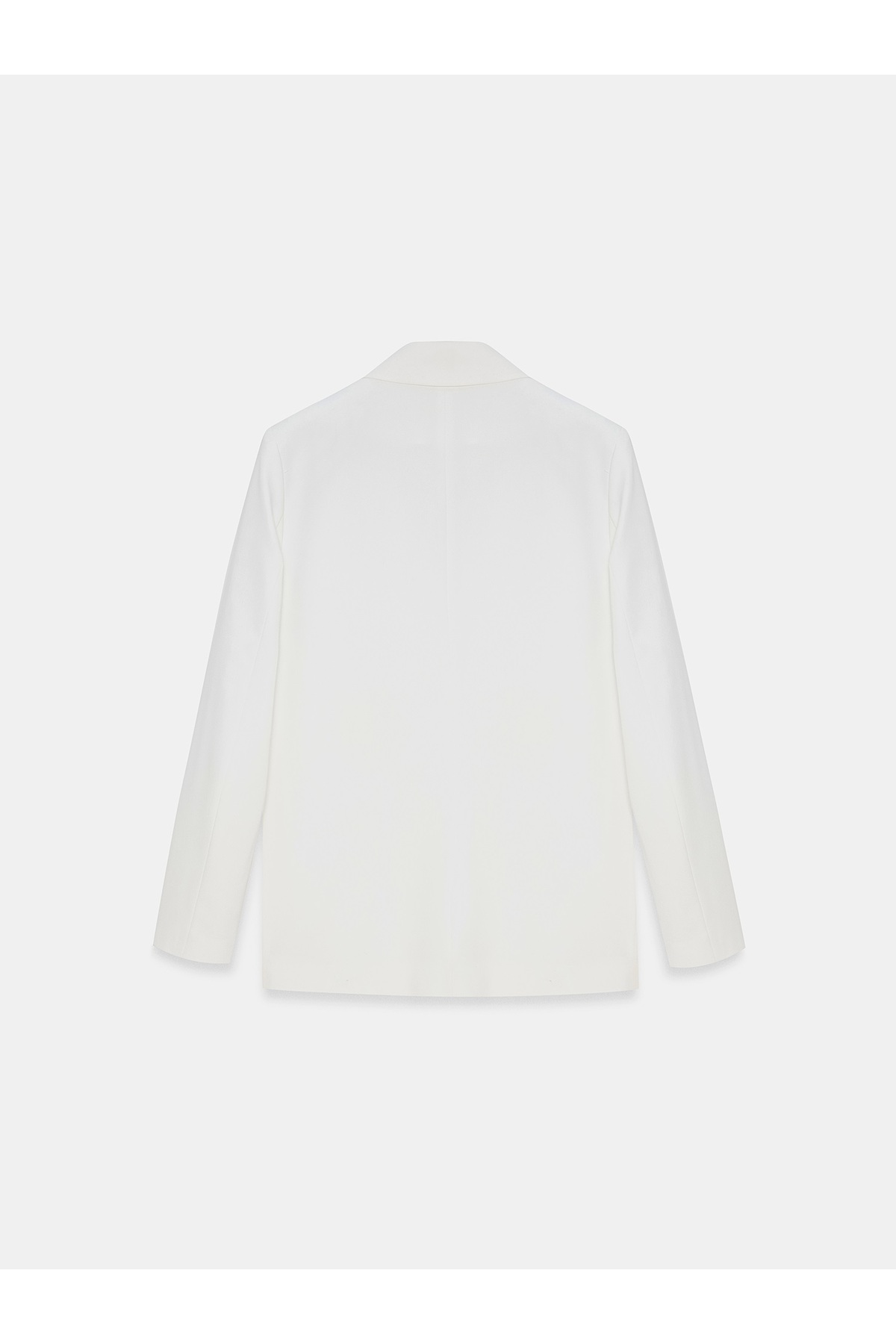 Dilvin 60812 Saten Blazer Ceket-Beyaz görsel 7