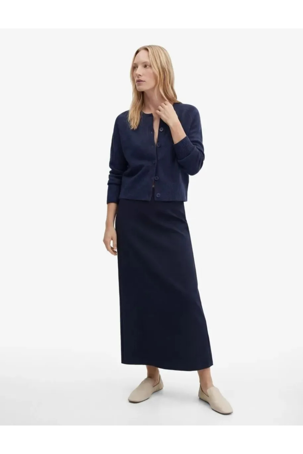 Koton Regular Fit Midi Kalem Etek görsel 2