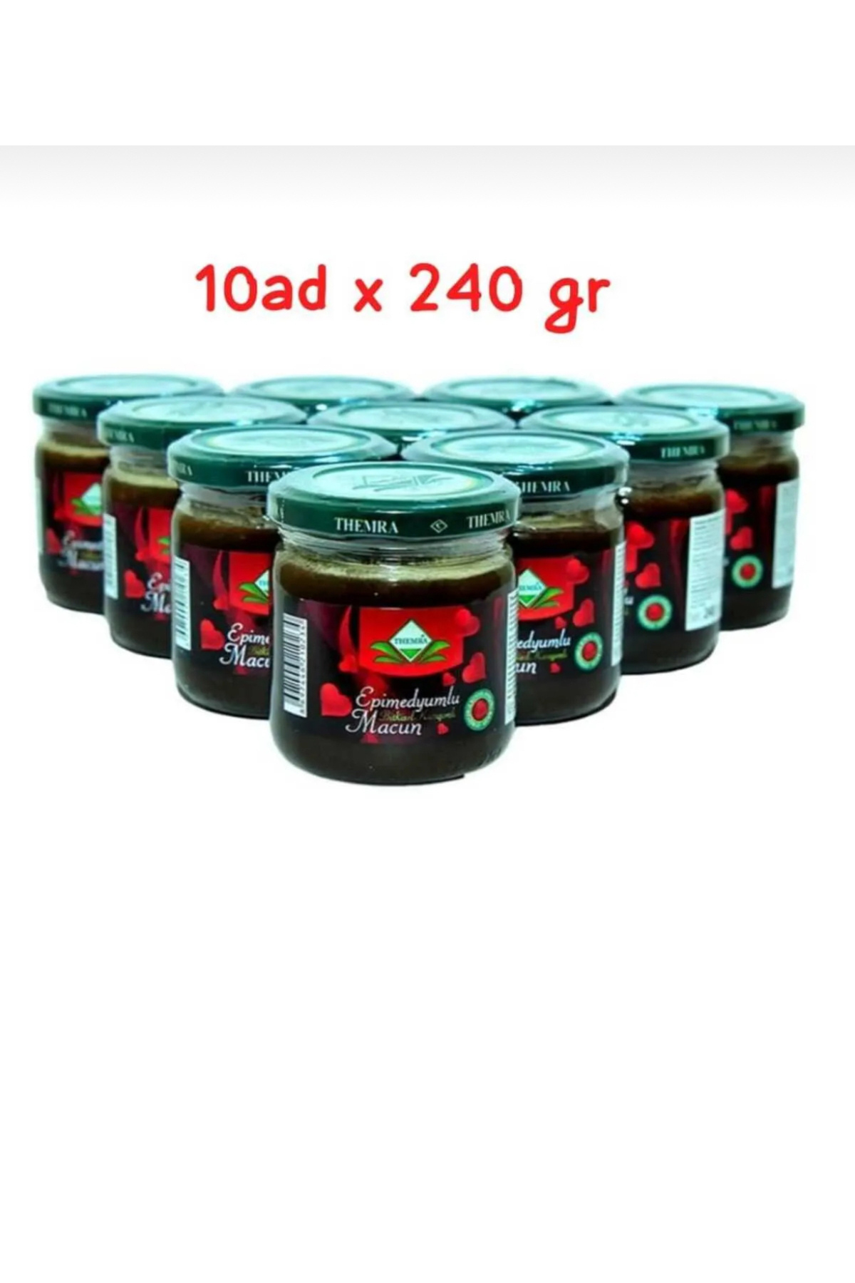 Themra Propolis Kudret Narı Bal Ginsengli Bitkisel Karışımlı Mesir Atom Güç Kuvvet Macun 10x240 Gr — 5272825