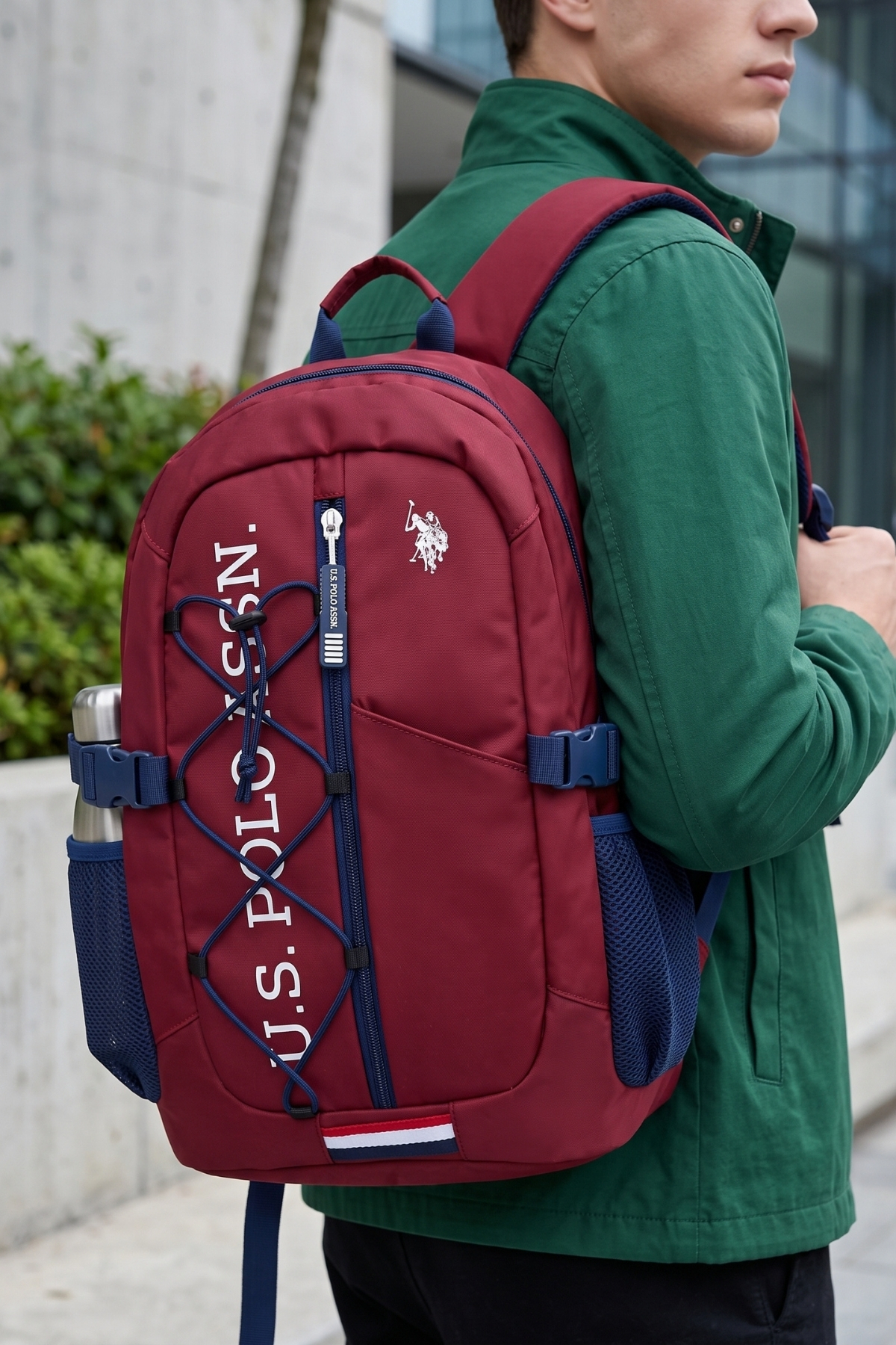 1_org_zoom US Polo Assn PLCAN 25009-25111-25113-25115 UNISEX School کولهپشتی دانشجویی مسافرت روزمره مناسب تعطیلات SP U.S. Polo Assn. یو اس پولو اورجینال - تصویر 1
