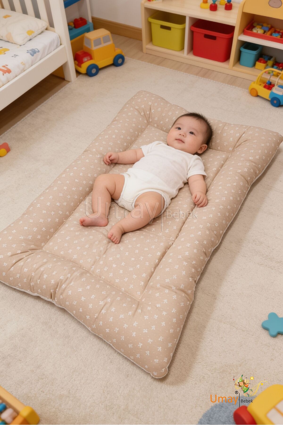 Babynest, Baby Sleeping Bed, Bed - 0-2 Years - Cotton Fabric -