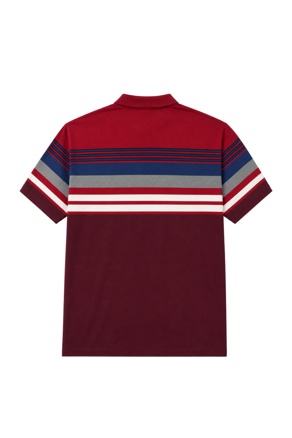 BattalModa Erkek Büyük Beden Bordo Polo Yaka Kısa Kollu Stripe Tişört 5XL-6XL-7XL-8XL görsel 5
