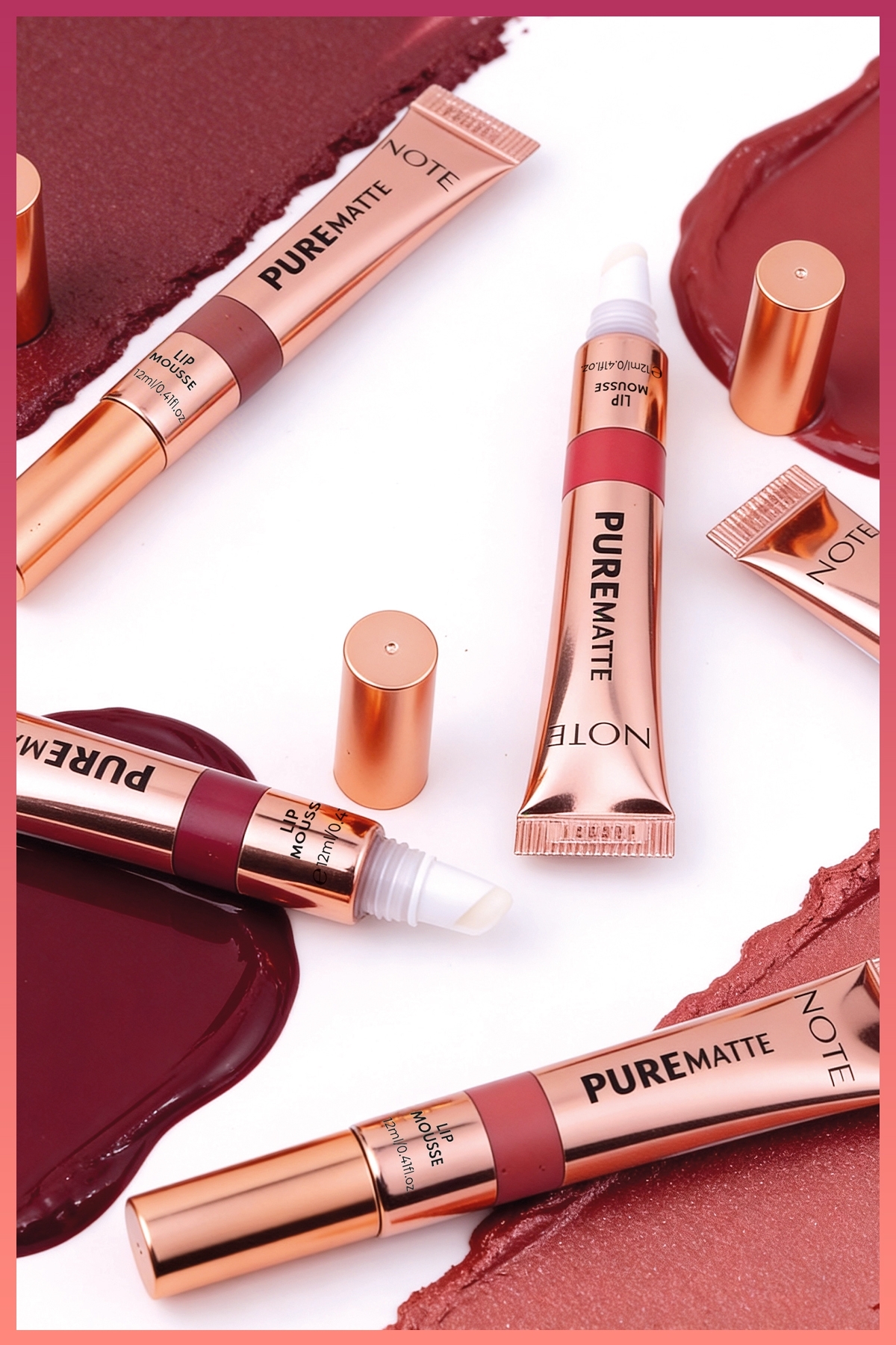 Pure Matte Lip Mousse 20 Mystic Rose Kadifemsi Mat Likit Ruj - Pembe — صورتی LST PURE MATTE LIP MOUSSE — تصویر 6 از 6