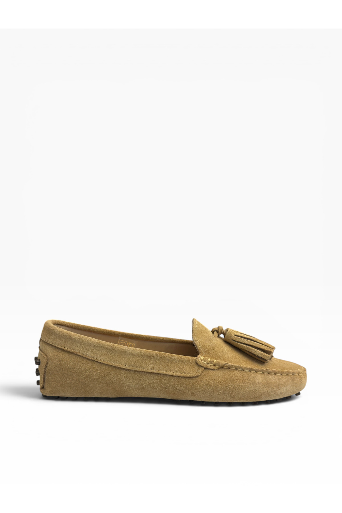 West To West Westtowest Kadın Camel Süet Loafer Püsküllü Babet Günlük Makosen Ayakkabı görsel 2