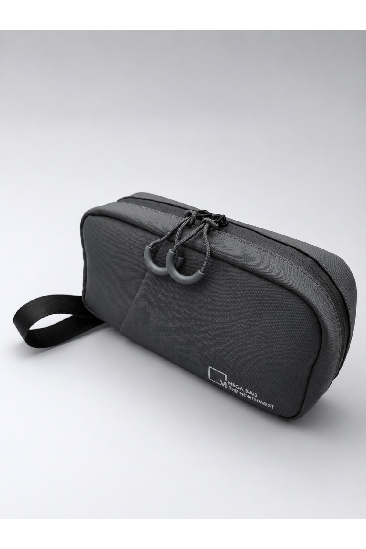 byhakan Mega 1037 Erkek El Portföyü El Çantası Clutch Çanta Traş Çantası GRİ görsel 3
