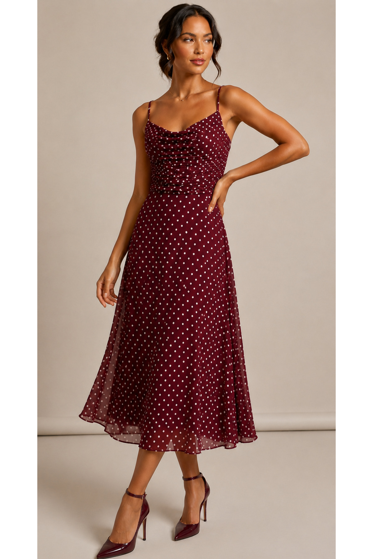 BLOUSE Çokrenkli İnce Kolsuz Vücuda Oturan Tül Elbise