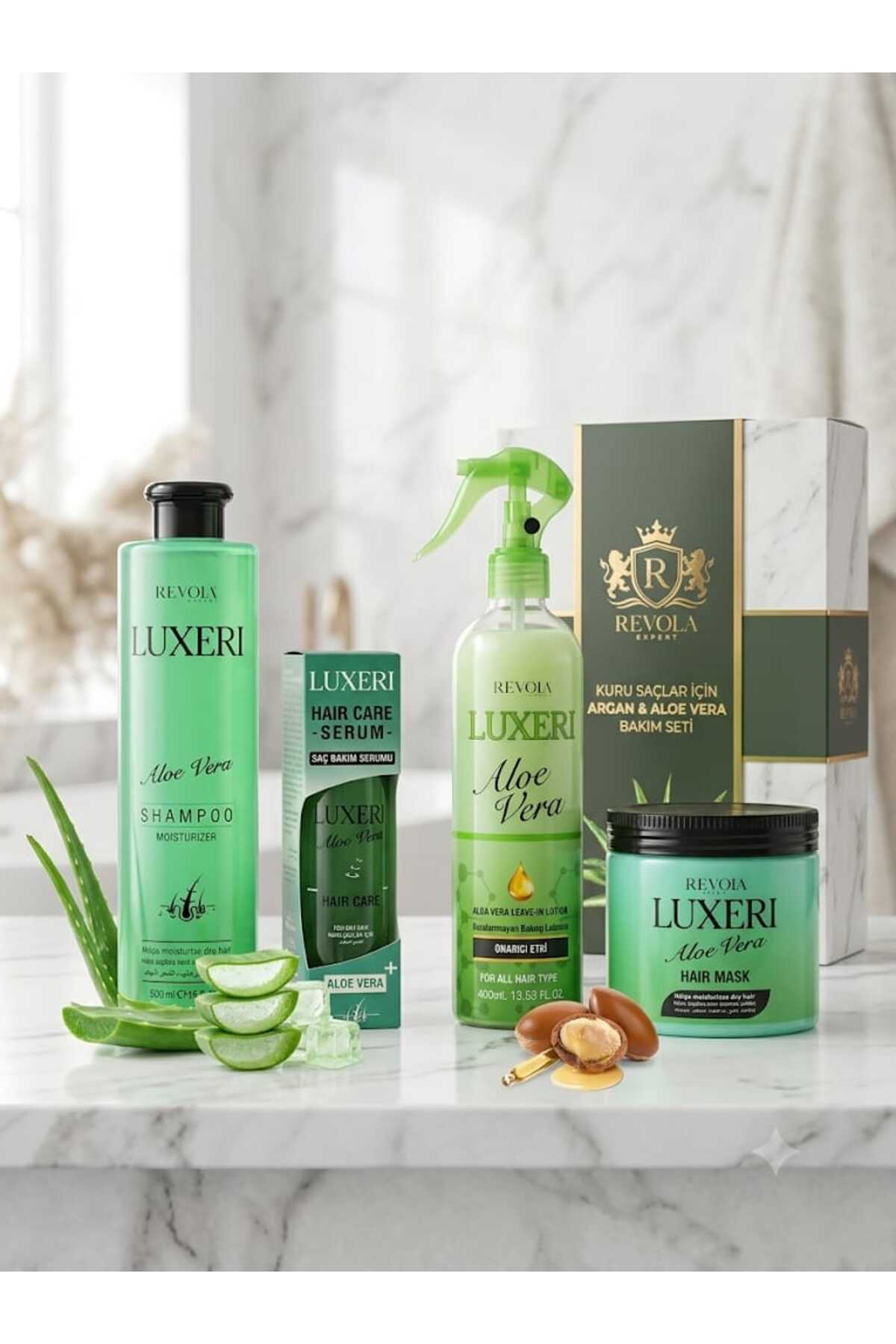 REVOLA EXPERT REVOLA ALOE VERA Saç Bakım Seti Kuru Ve Yıpranmış