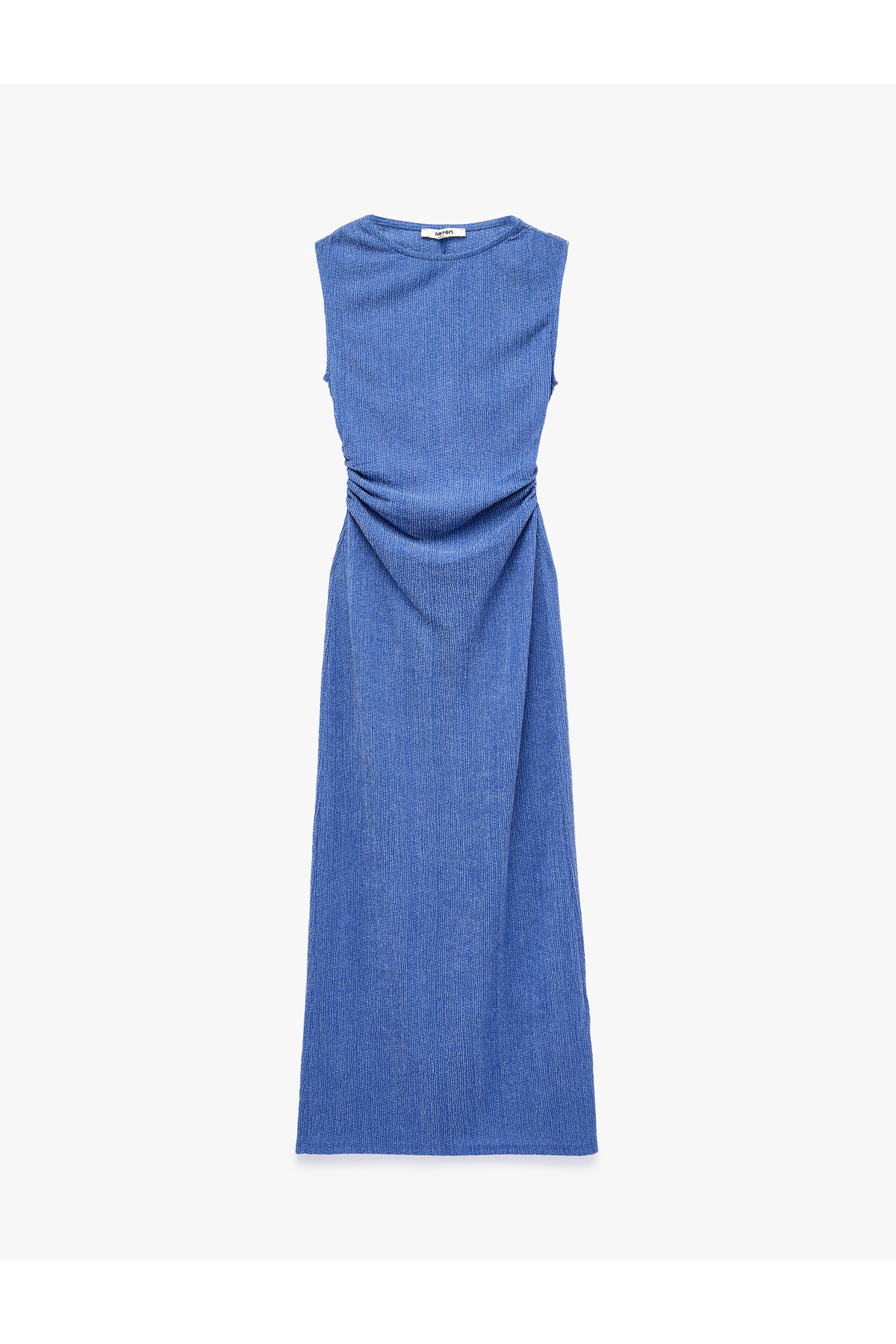 Koton X Şahika Ercümen - Sleeveless Crew Neck Long Dress with Accessories and Back Detail