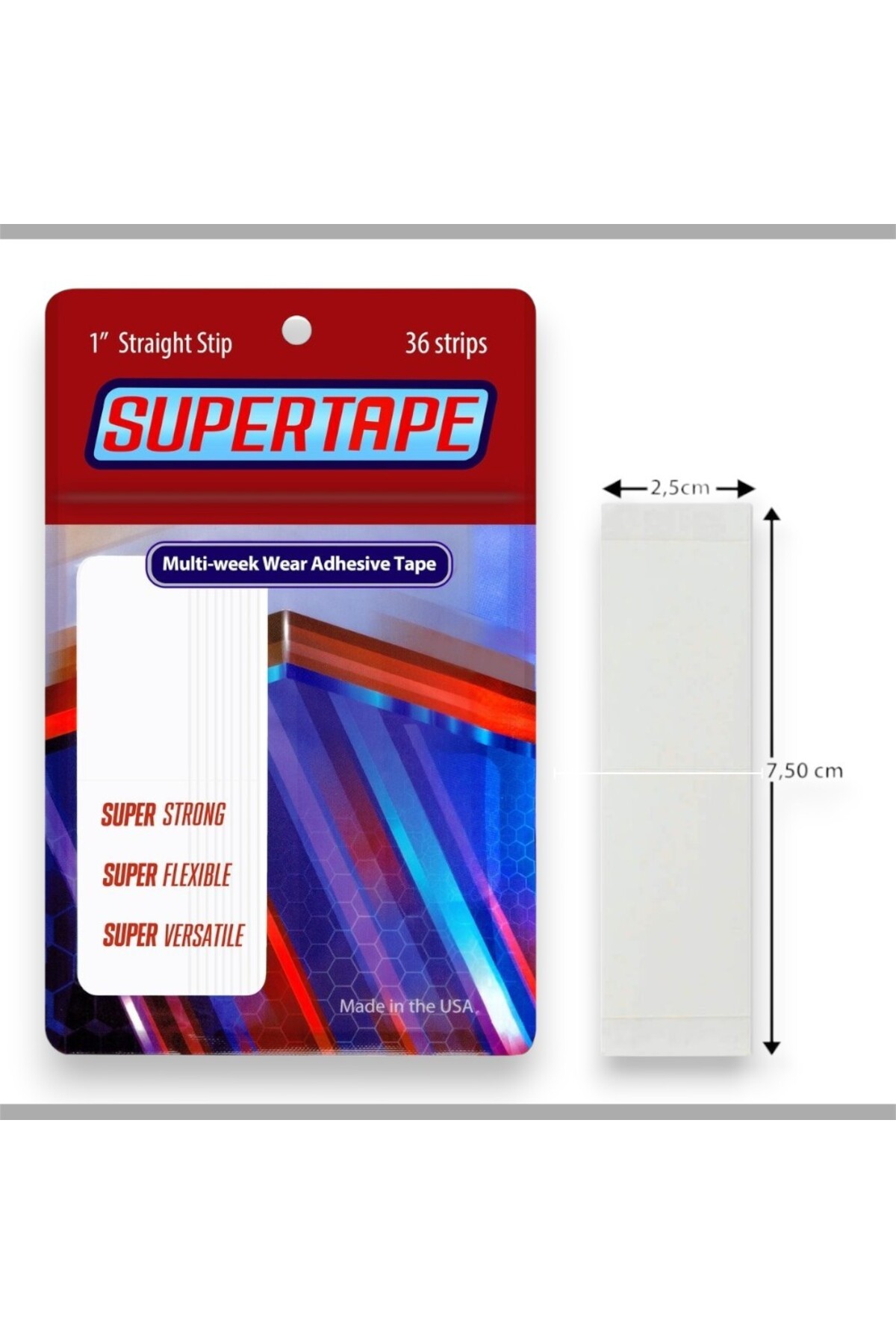 Style Hair Supertape 36’lı Düz Protez Saç Bandı 250 ML Protez Saç Solventi Hediyeli — STYST1ST — تصویر 2 از 3