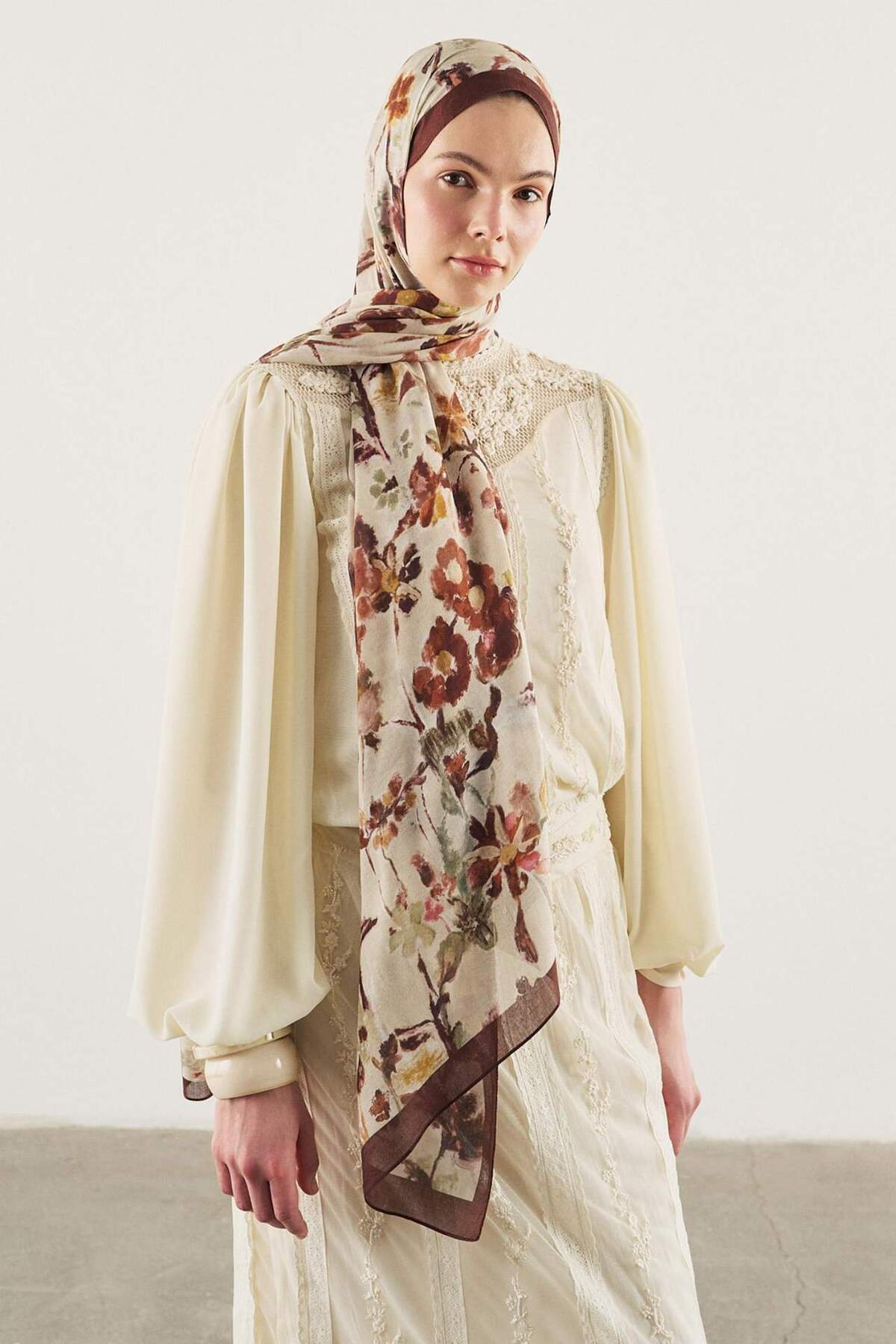 DeFacto Fresh Scarfs X Autumn Garden Viskon Şal I1747AX26SM görsel 5
